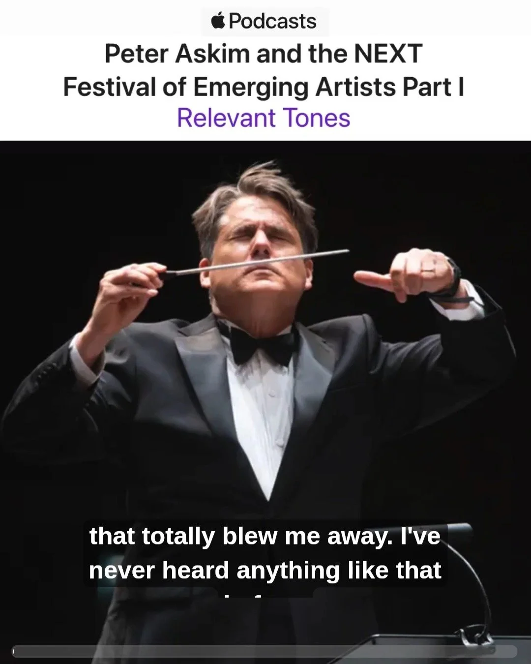The word is out about Next Fest 2026! 

Hear @peteraskim break down a vision for boundary-breaking, global music with @sethbou1 for @acmchicago's "Relevant Tones" and read on in @NYSMusic.

RELEVANT TONES: podcasts.apple.com/us/podcast/pete
