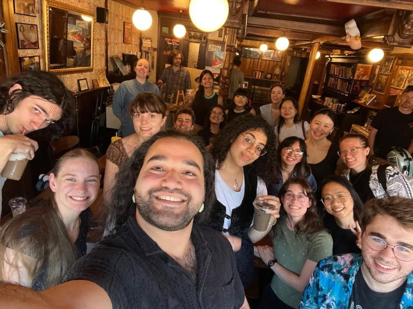 You could run into Next Fest Fellows anywhere, like @stonykillcoffeeandrecords.

Here, we had just finished performing for and with local Chatham school children. You may find us performing again at this very coffee shop later today.

Make sure to ge
