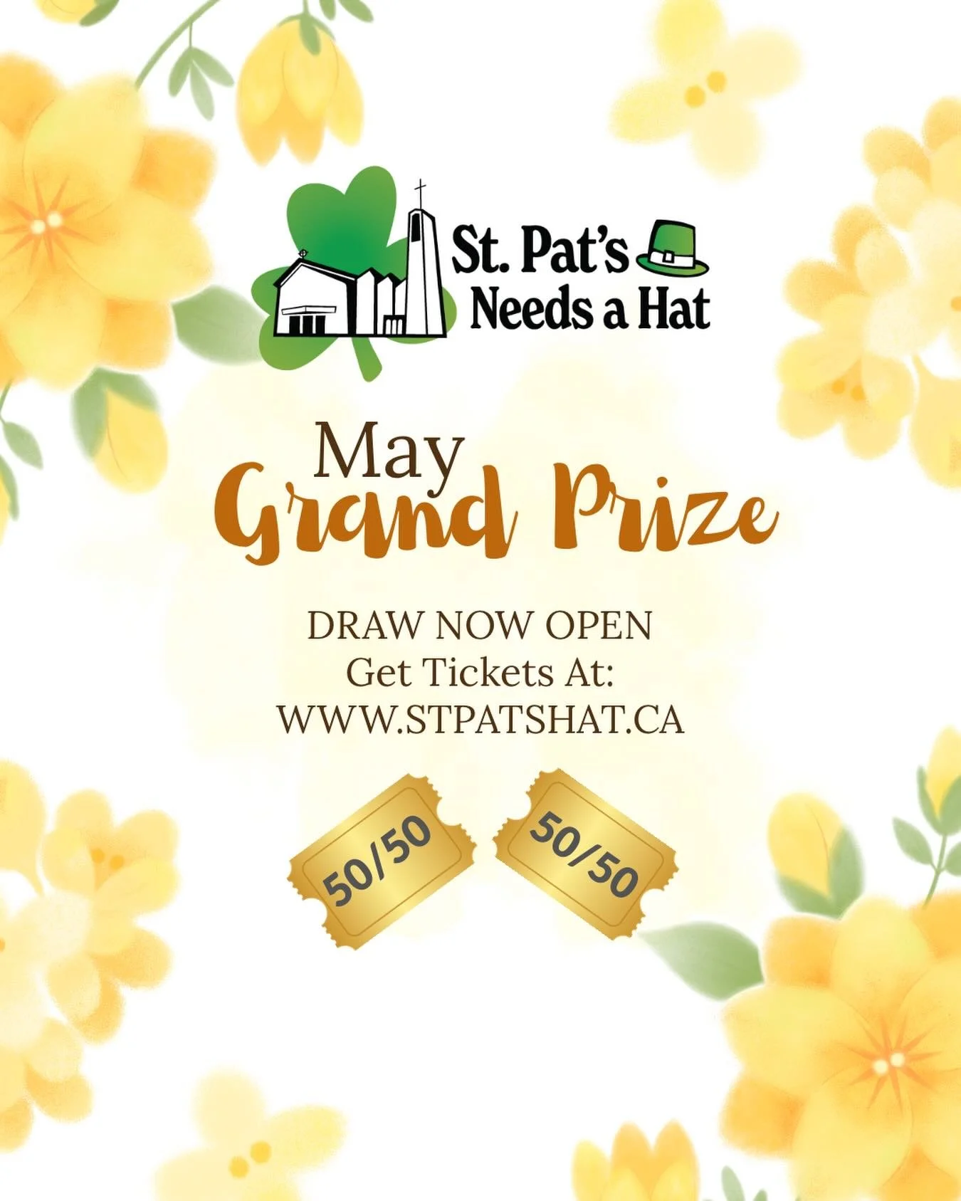 Our May draw is LIVE!! 💐 

Please follow the link in our bio to visit our website to purchase your tickets and remember the more tickets you buy, the better the deal:

5 tickets for $10
30 tickets for $20
200 tickets for $50
450 tickets for $75
800 