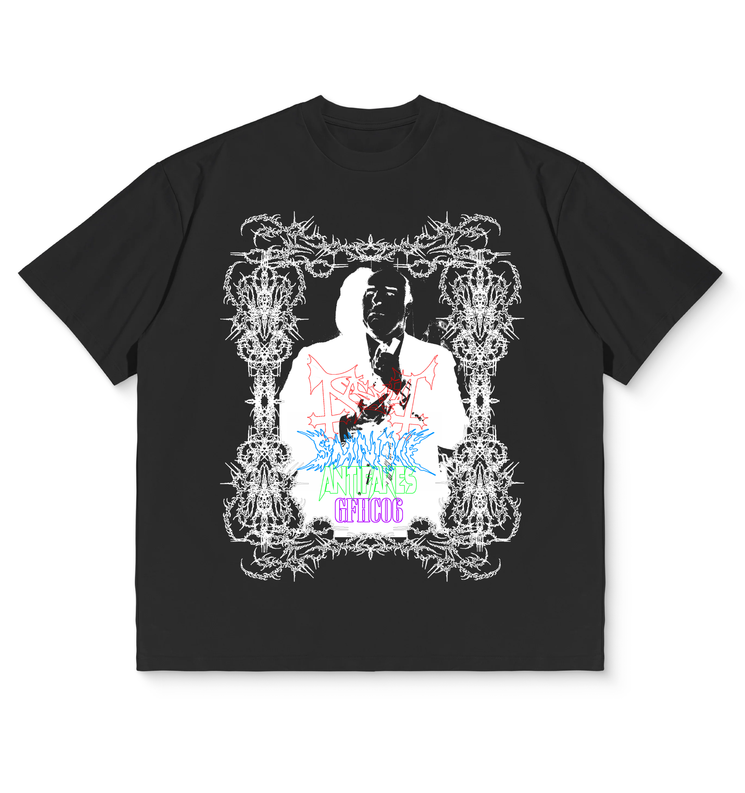 SK X ANTIFAKES X GFHC BLACK TEE