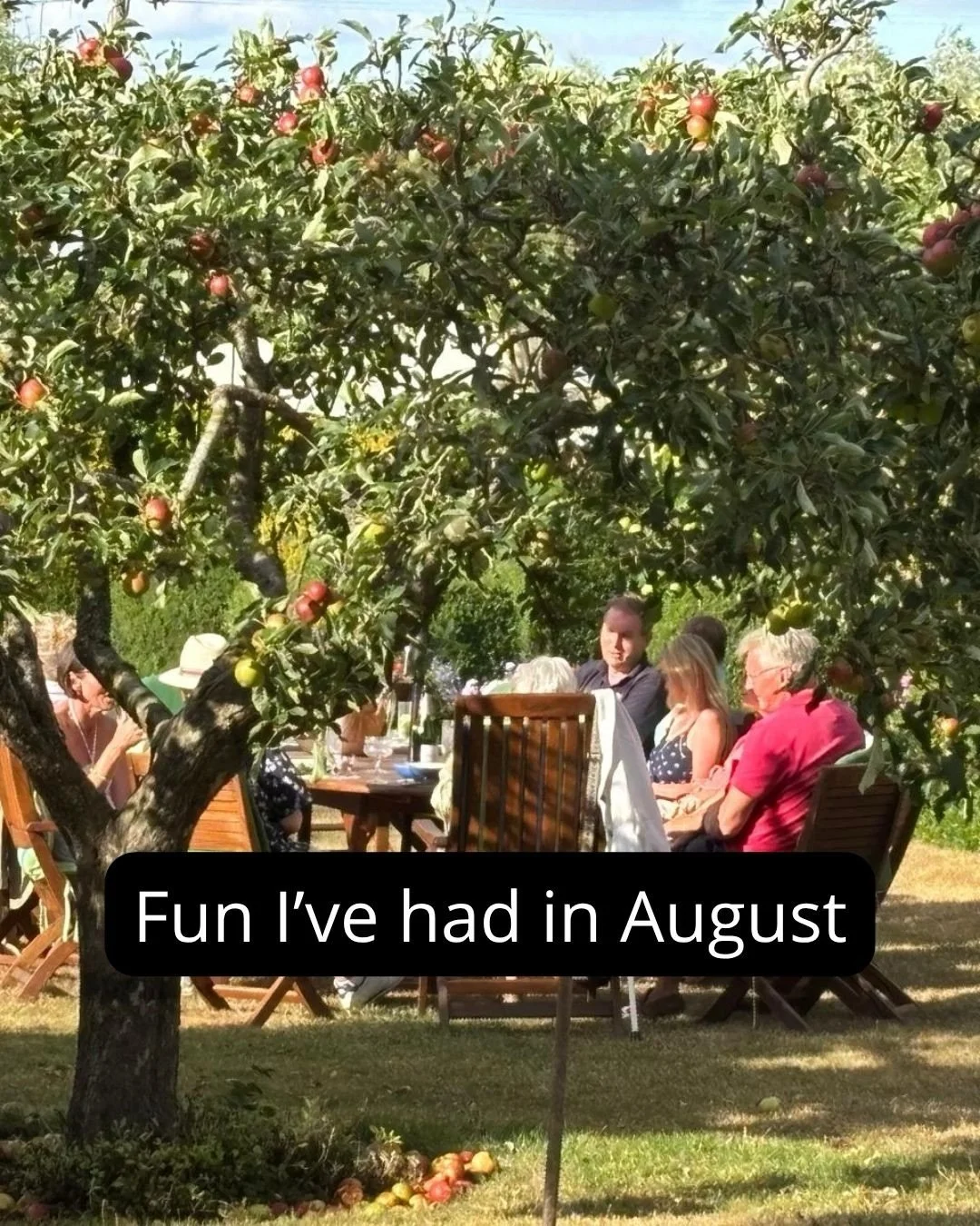 August it&rsquo;s been a blast and flown by.

Mini HydeFest
Beth&rsquo;s belated 25th, really a belated 21st Birthday Bash - festival theme and great fun
Turning 56 
Family holiday in Menorca
I&rsquo;m 5&rsquo;8&rdquo; despite looking really short (m