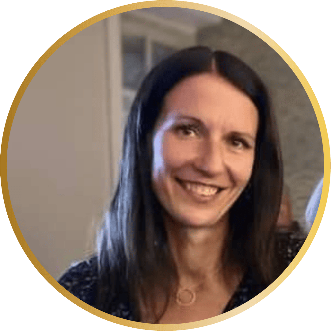 A lady with long brown hair