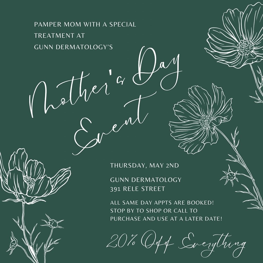 Moms deserve it all! 💐🌷✨🤍💉Join us for our Mother&rsquo;s Day Event TODAY! 

20% OFF treatments and products! 
*excludes ellacor &amp; resurfacing 

🛍️All same day injectable appointments are booked! Stop by to shop or call 205-415-7536 to purcha