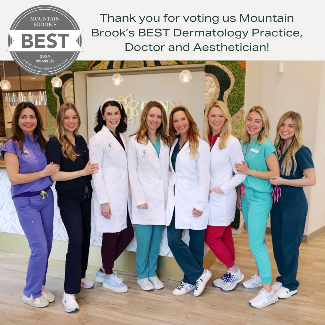 ✨🤍🙌Thank you so much for voting us Mountain Brook&rsquo;s Best of 2024 for BEST Dermatology Practice, Doctor and Aesthetician! 

Congrats to Amy Murrell for winning Best Aesthetician and to Anna Rose Mabile for winning Runner Up! 

We have such an 