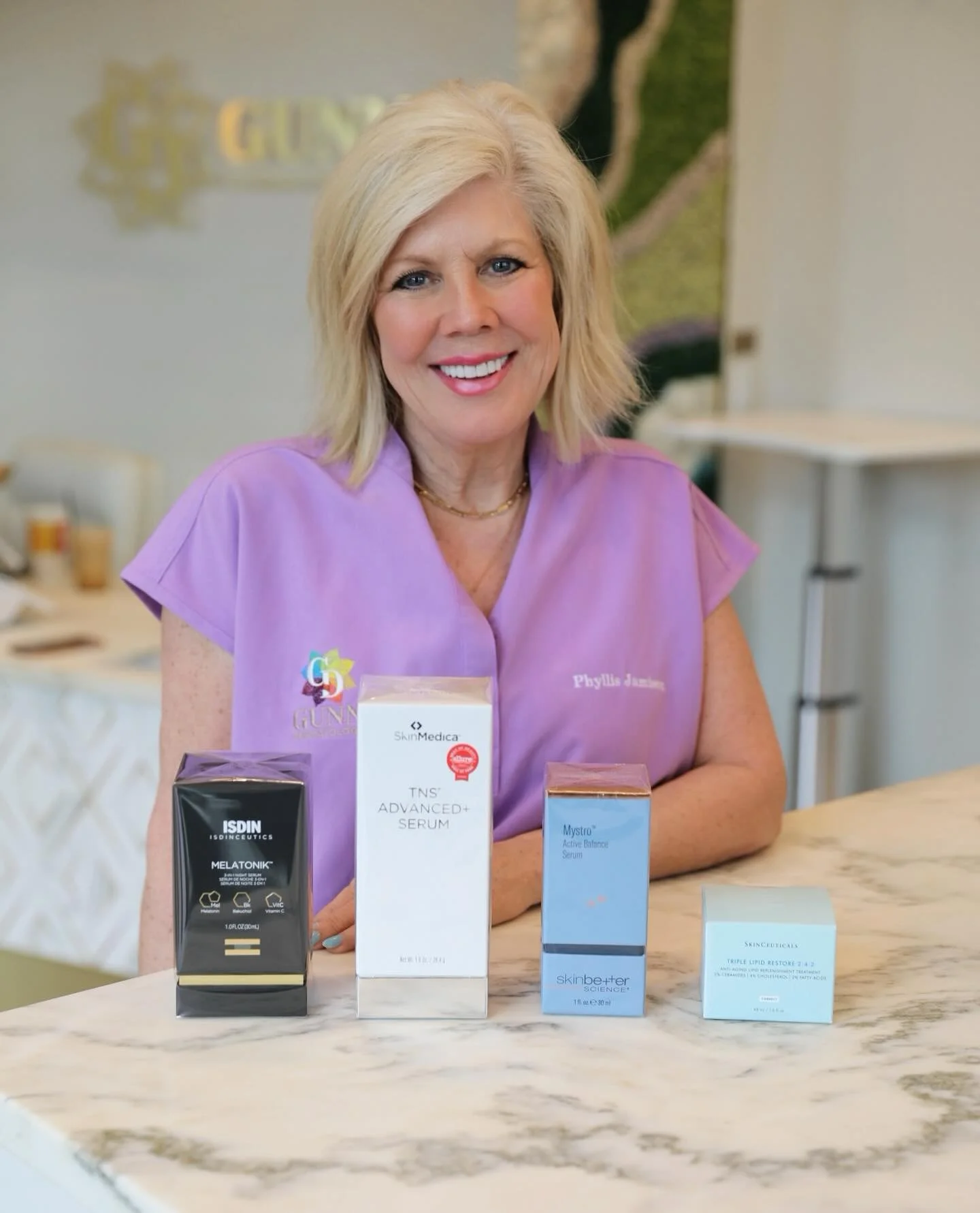 💚✨Happy Gunniversary to Phyllis! For the last 3 years, she has been the heart of our front desk. She is the absolute sweetest and makes patients feel so warm, welcome and cared for when they arrive to our clinic. 

We are so grateful for everything 