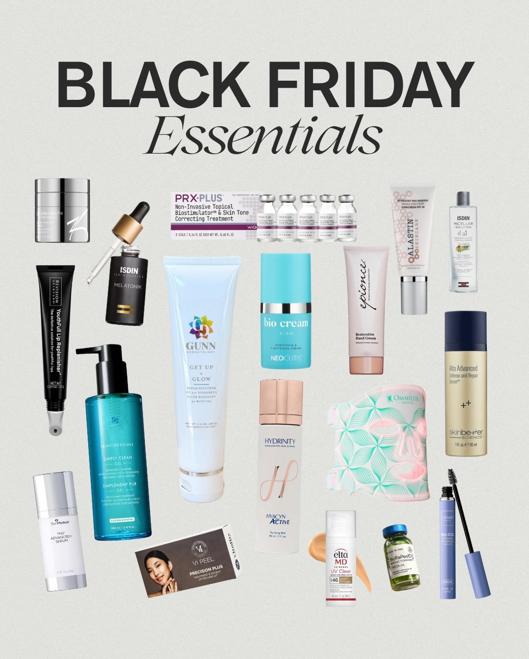 Who&rsquo;s ready to shop?! 🎁🛍️🛒✨ 

For BLACK FRIDAY we will have 20% OFF ALL skincare, VI Peels, BioRePeel &amp; our PRX Treatment. 

Our 📍 @laneparke location will be open this Friday from 9am-12pm for you to shop. We will have extra skincare s