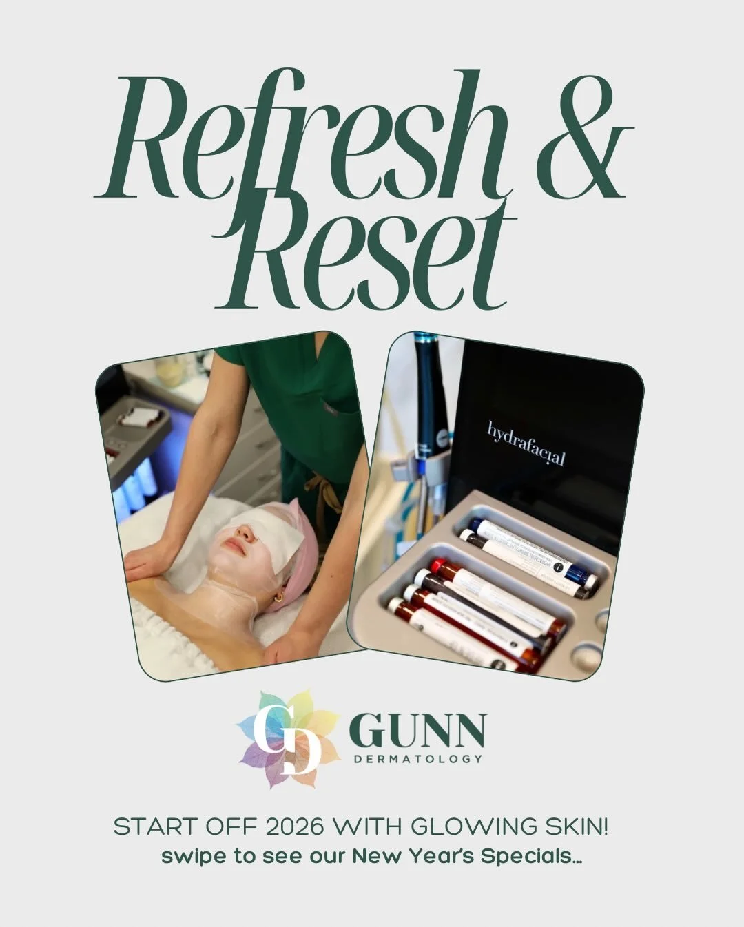 Happy New Year! ✨January is the perfect time to refocus on you &mdash; your skin, your wellness, your confidence. Starting today thru January 5th, enjoy special pricing on Sothys Facials &amp; Free Dermaplane with Hydrafacial and Diamond Glow as you 