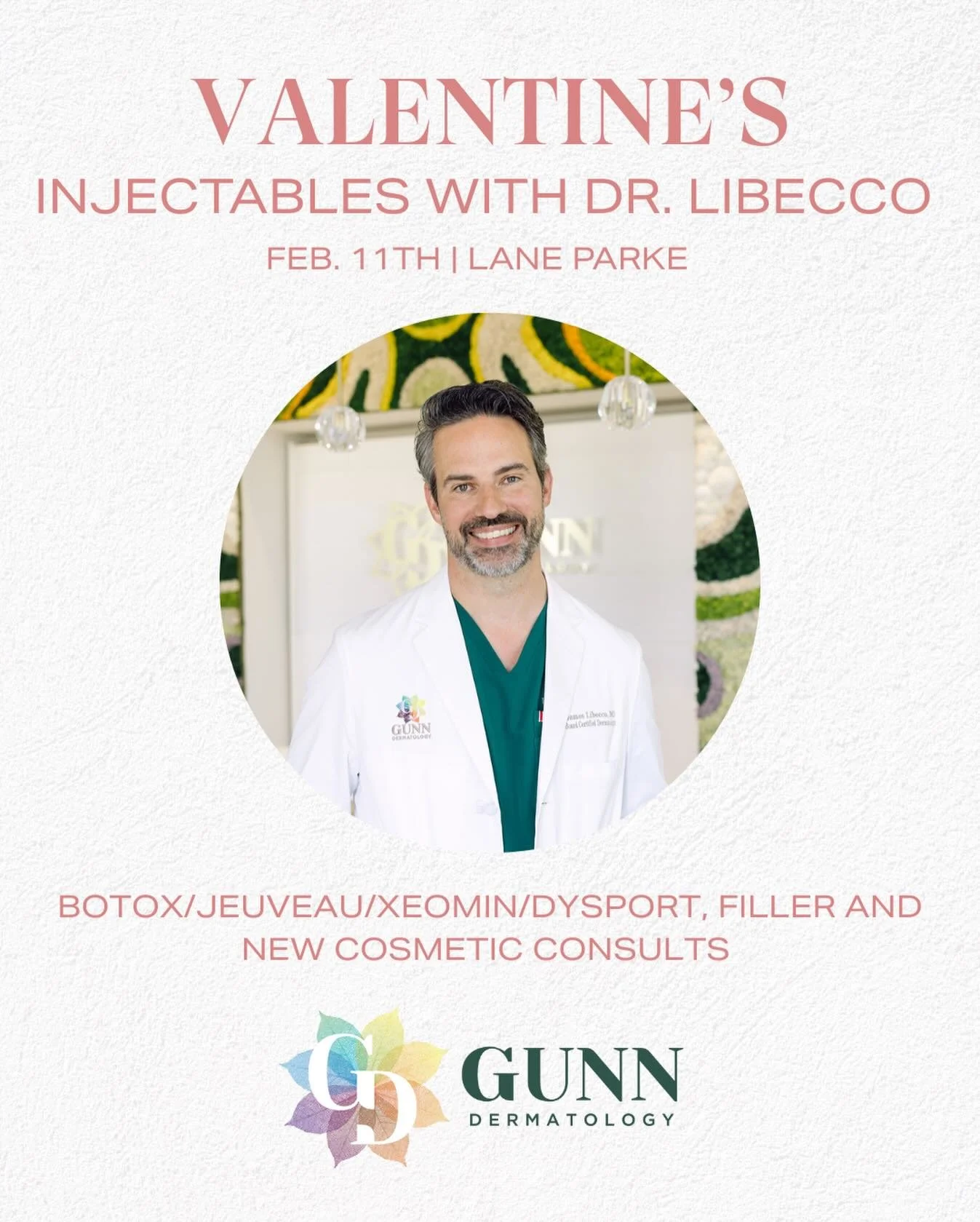 And in case you missed the event yesterday&hellip;Cupid&rsquo;s still making his rounds at Gunn Derm 💘 

Join us February 11th for Valentine&rsquo;s Injectables with Dr. Libecco. 💉✨Enjoy smooth lines and fresh lips!

💋 EVENT SPECIAL: 20% OFF Tox &