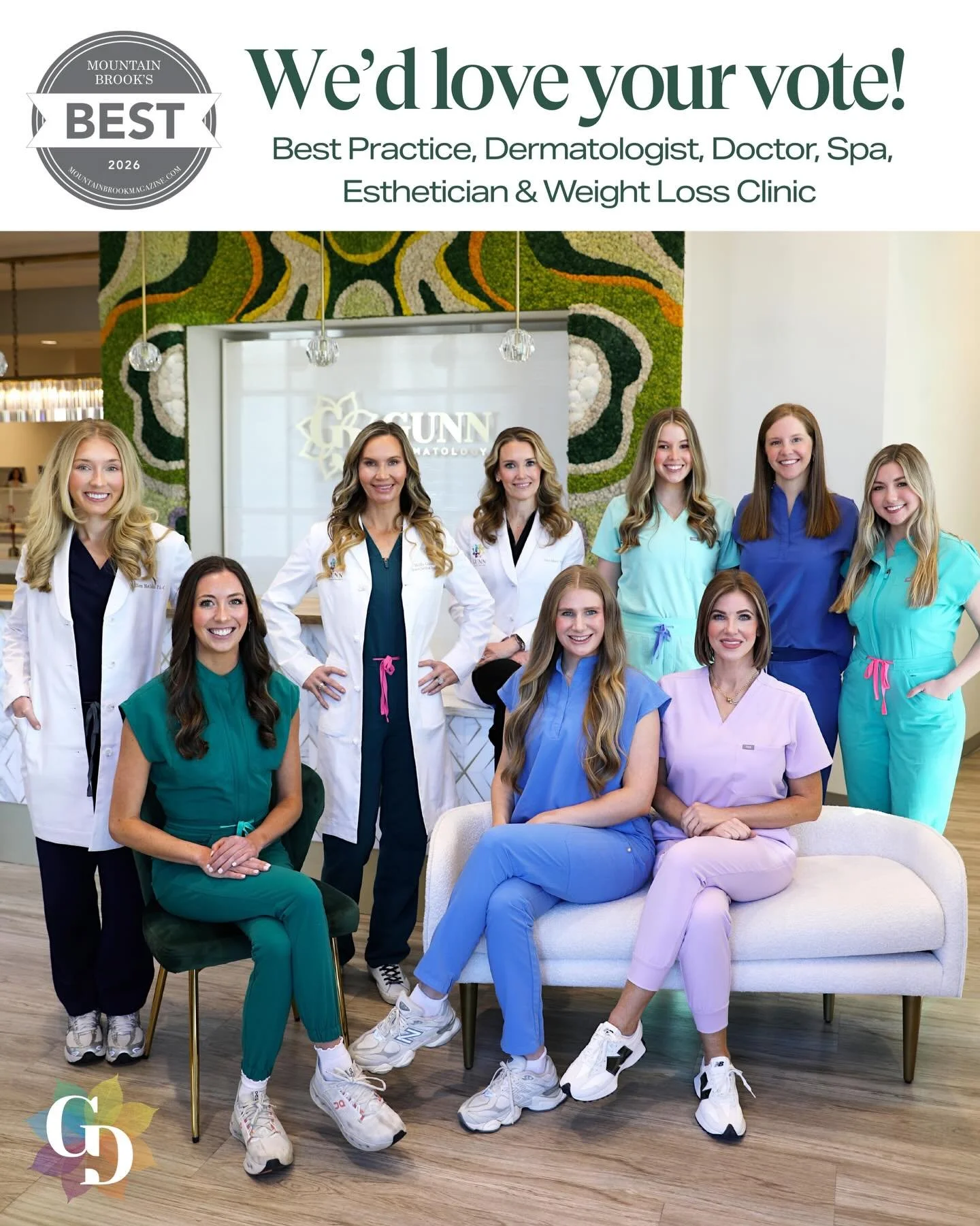 We&rsquo;ve been nominated for Mountain Brook&rsquo;s Best Of 2026! We are so thankful for your support and we&rsquo;d love your vote in the following categories: 

✨BEST Dermatology Practice 
✨BEST Dermatologist, Dr. Holly Gunn MD FAAD 
✨BEST Doctor