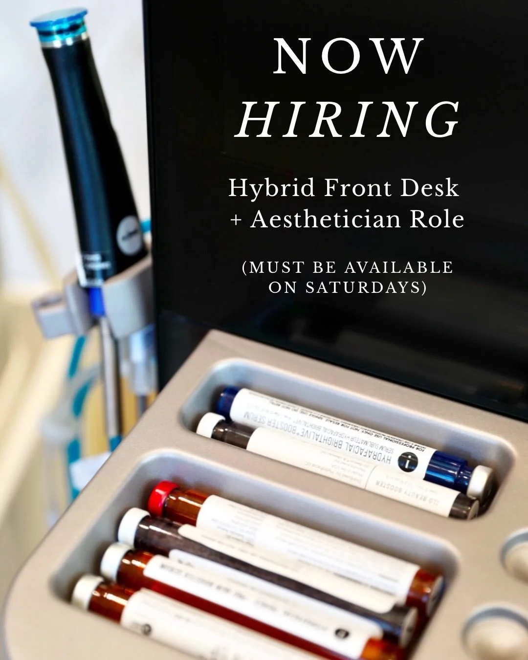 ✨ NOW HIRING ✨

Gunn Dermatology (https://www.gunndermatology.com?utm_source=chatgpt.com) is growing &amp; we&rsquo;re looking for an aesthetician to join our team in a hybrid Front Desk + Aesthetician role. 

We&rsquo;re looking for someone who is p