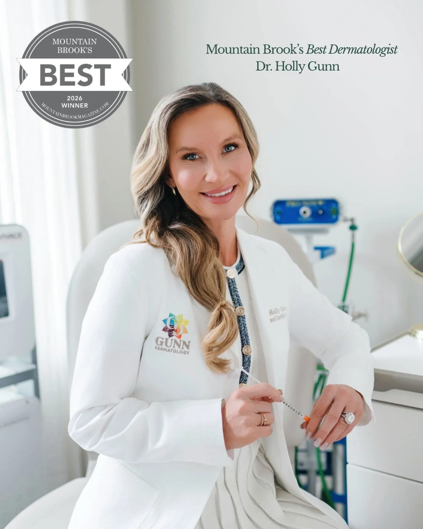 Thank you, Mountain Brook, for voting Gunn Dermatology &ldquo;Best Dermatologist&rdquo; and &ldquo;Best Weight Loss Clinic.&rdquo; 🤍

While we don&rsquo;t consider ourselves a traditional weight loss clinic, we&rsquo;re honored by the recognition an