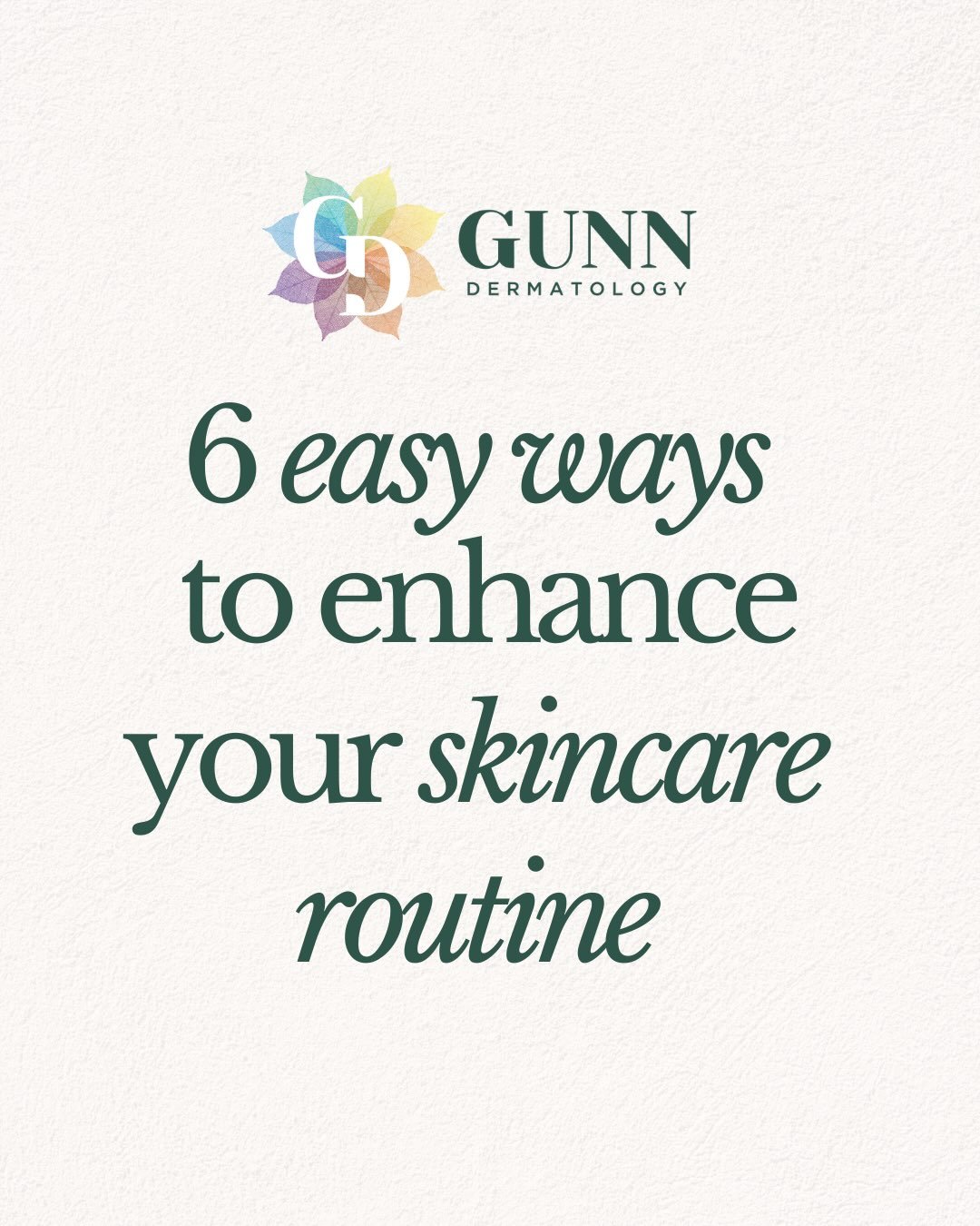 In honor of us celebrating 6 years, here are 6 ways you can enhance your skincare routine! 

A thoughtful addition to your routine can make a big difference. Stop by this Thursday or Friday and our staff will be happy to help you pick out what&rsquo;