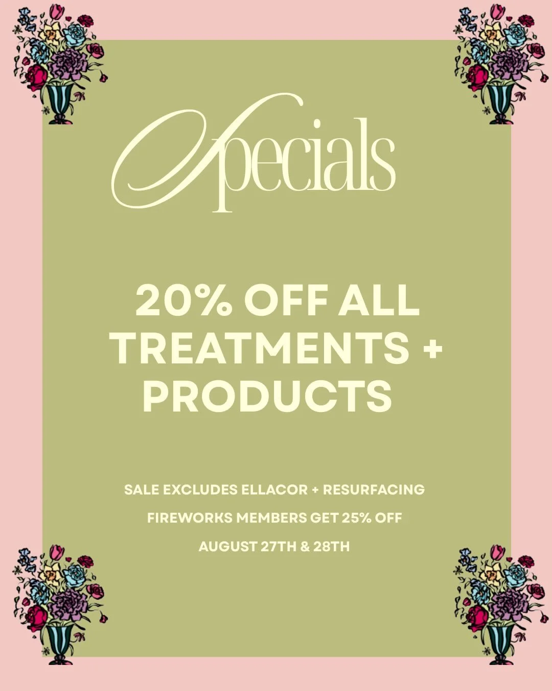 🌷🫖💉 TODAY IS THE DAY! 💉🫖🌷

Join us TODAY for our Gunn &amp; Garden 6 Year Anniversary Celebration! We can&rsquo;t wait to celebrate 6 incredible years with you! 💕✨

💐Stop by to shop and get 20% OFF all treatments and skincare (sale excludes e