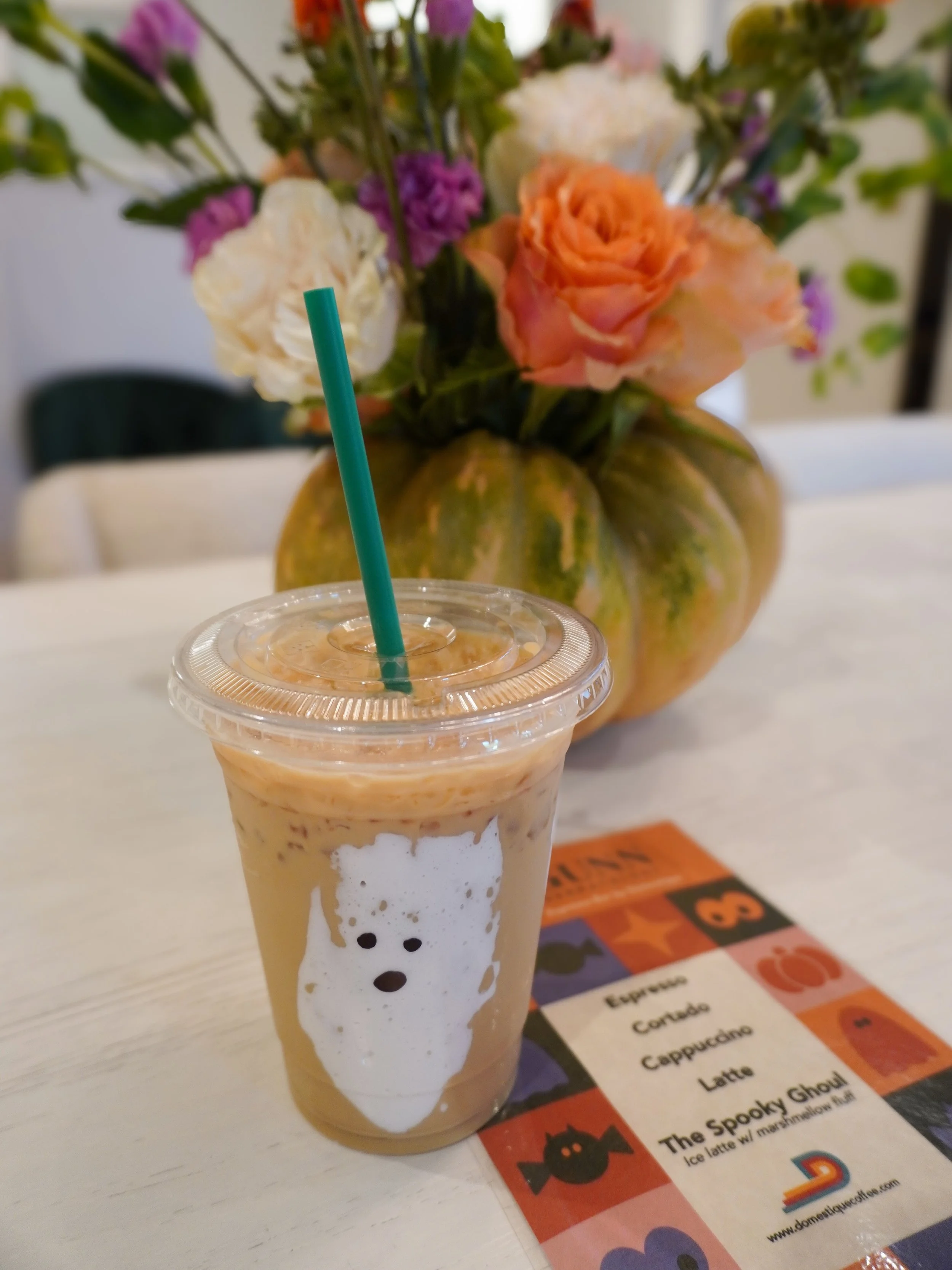 Something this spooky deserves a permanent spot on our feed! 👻☕️🧡

Our friends at @domestiquecoffee brought the cutest coffee cart to BOOtox this morning, complete with a special Gunn menu featuring the Spooky Ghoul - marshmallow fluff ghosts and a