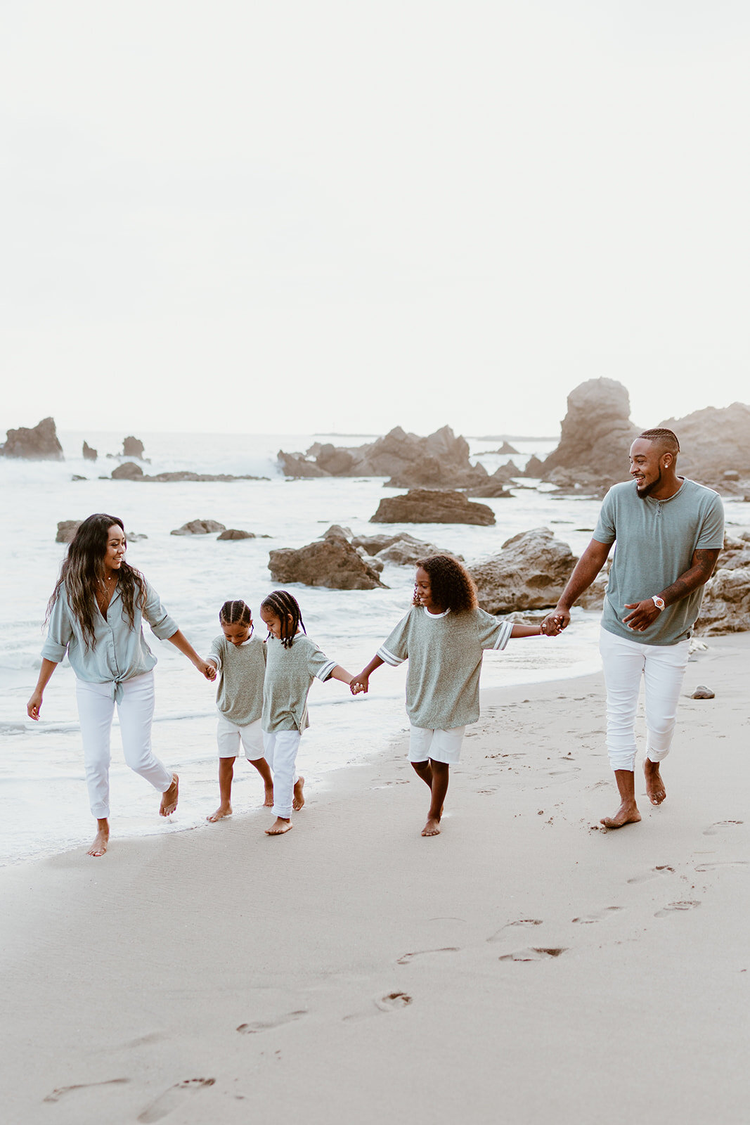 Little corona beach family session | Corona Del Mar, California