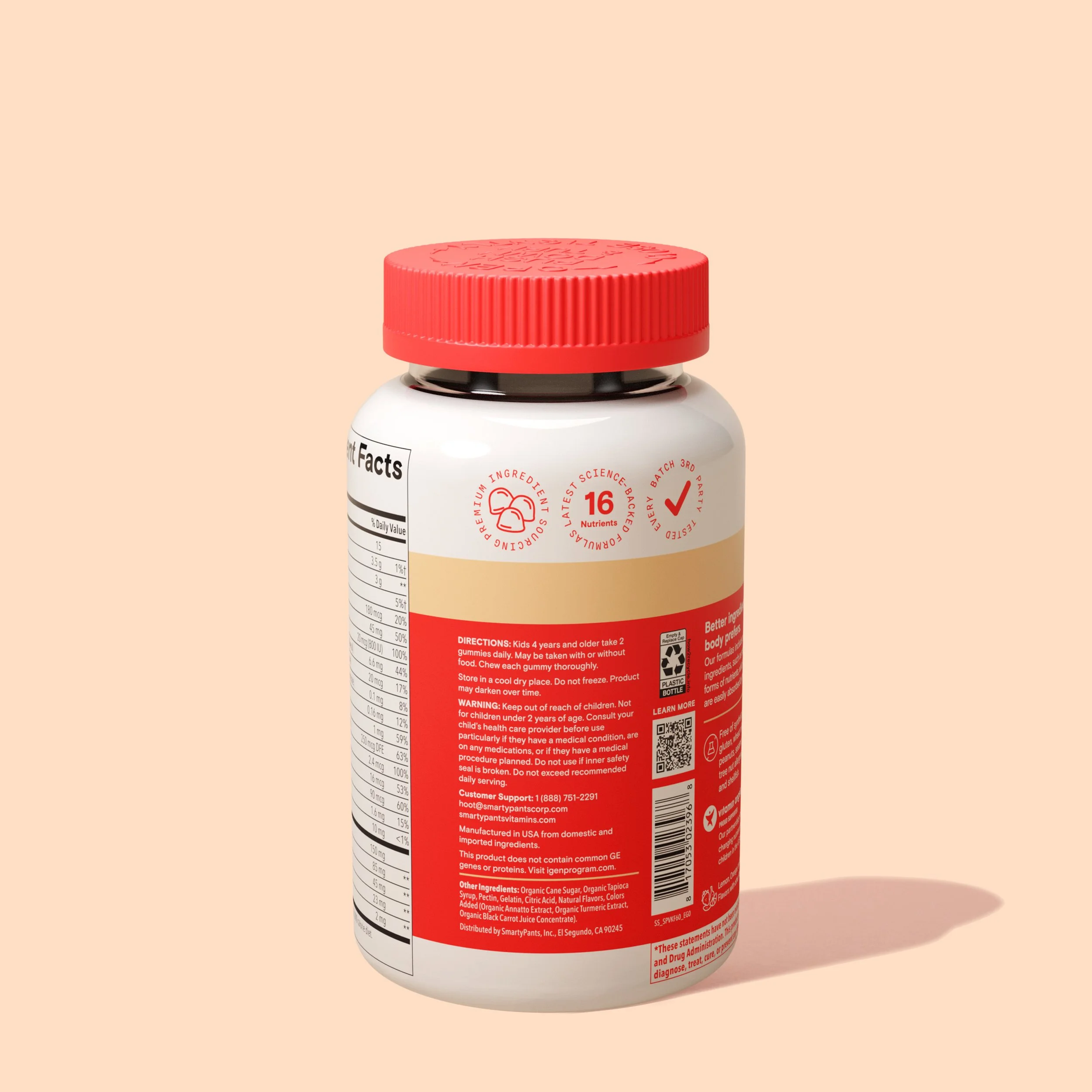 Kids Plus Multi & Omegas back view