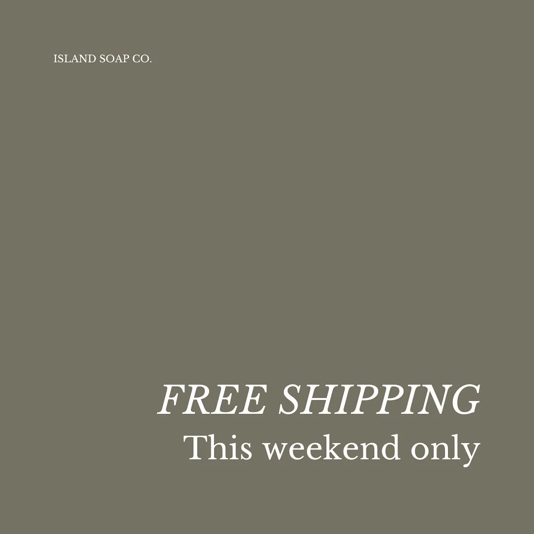 Free shipping this weekend only. Use code FREESHIPPING2025 🤍

.
.
.
#IslandSoapCo #SaltSpringIsland #ShopLocalBC #SmallBizBC