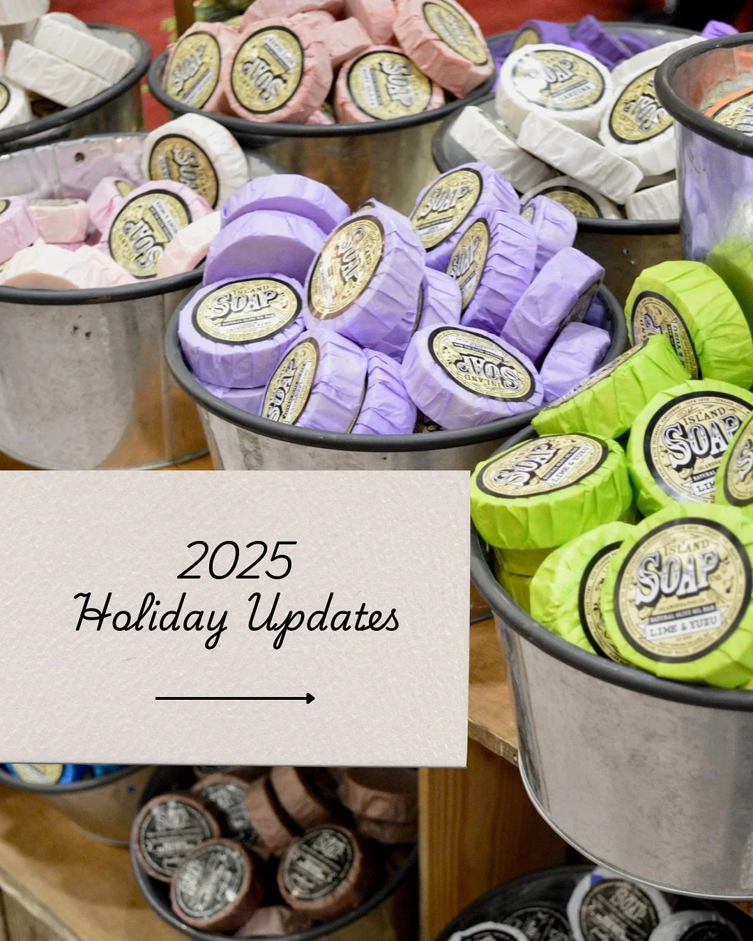 The holiday season is right around the corner! Please note these important updates as we prepare for our busiest time of year 🤍

We&rsquo;re excited to visit Vancouver for a couple Holiday Markets&mdash;hope to see you there!

@circlecraftmarket Nov