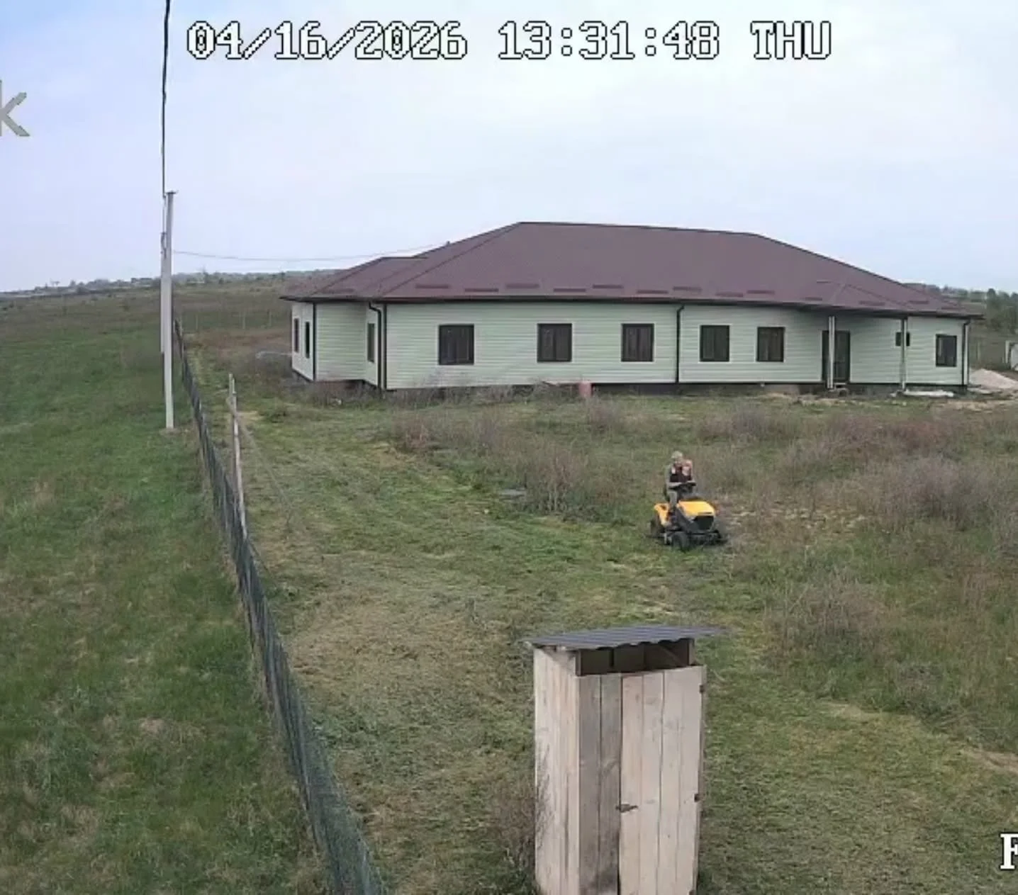 Clinton and the boy cut some grass at #BlossomCottage today. Discovered a Pheasant nest, hope the mother comes back after the disturbance. #shadeforchildrenukraine #stichting_kimon #Ukraineorphans #Ukraineadoption
