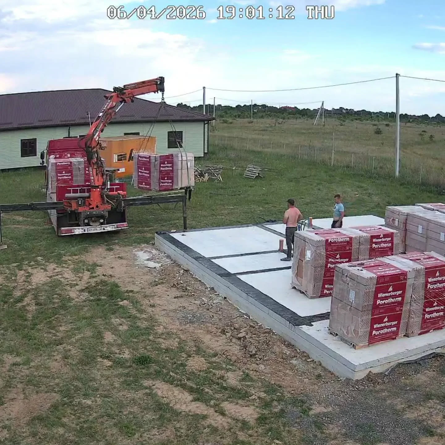Bricks being delivered for staff house 1 at Blossom Cottage. #ukraineconstruction #orphanagealternative #shadeforchildrenukraine @stichting_kimon