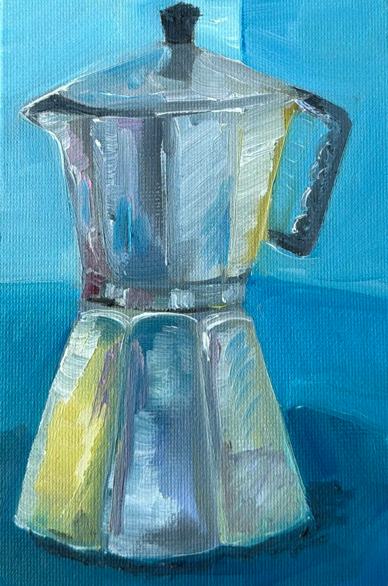 71-Moka Pot (SOLD)
-6x4" Oil on Canvas $77