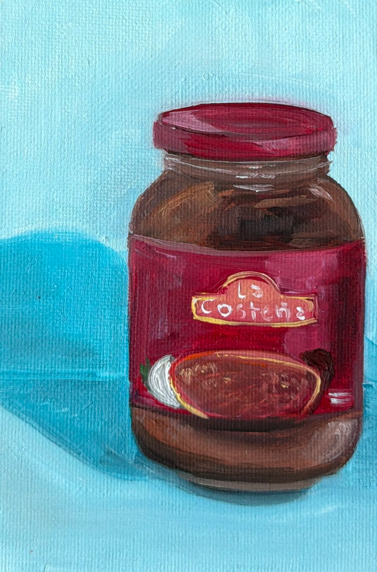 81-Chipotles La Costena
-6x4" Oil on Canvas $77