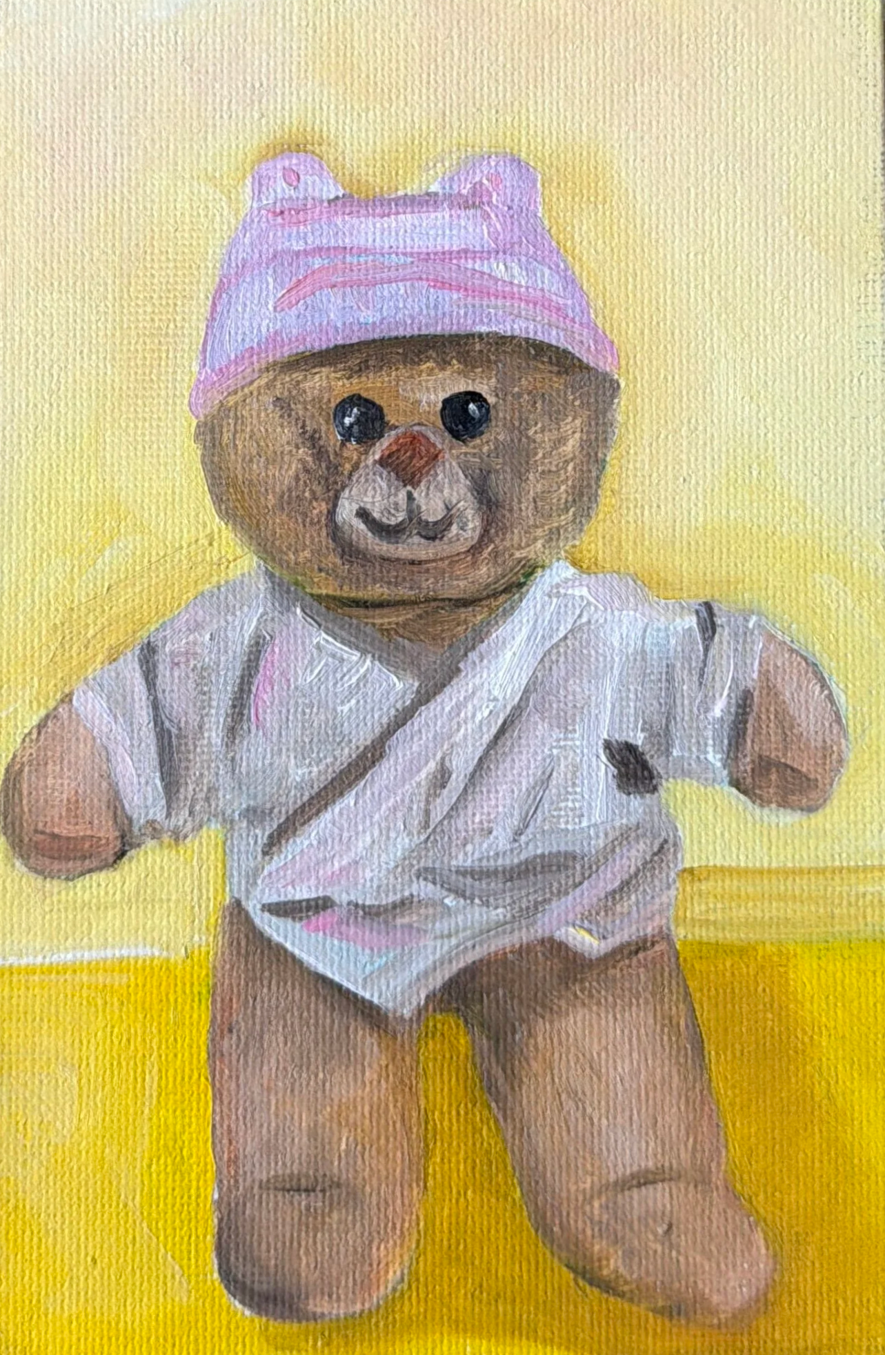 91-Teddy Bear (SOLD)
-6x4" Oil on Canvas 