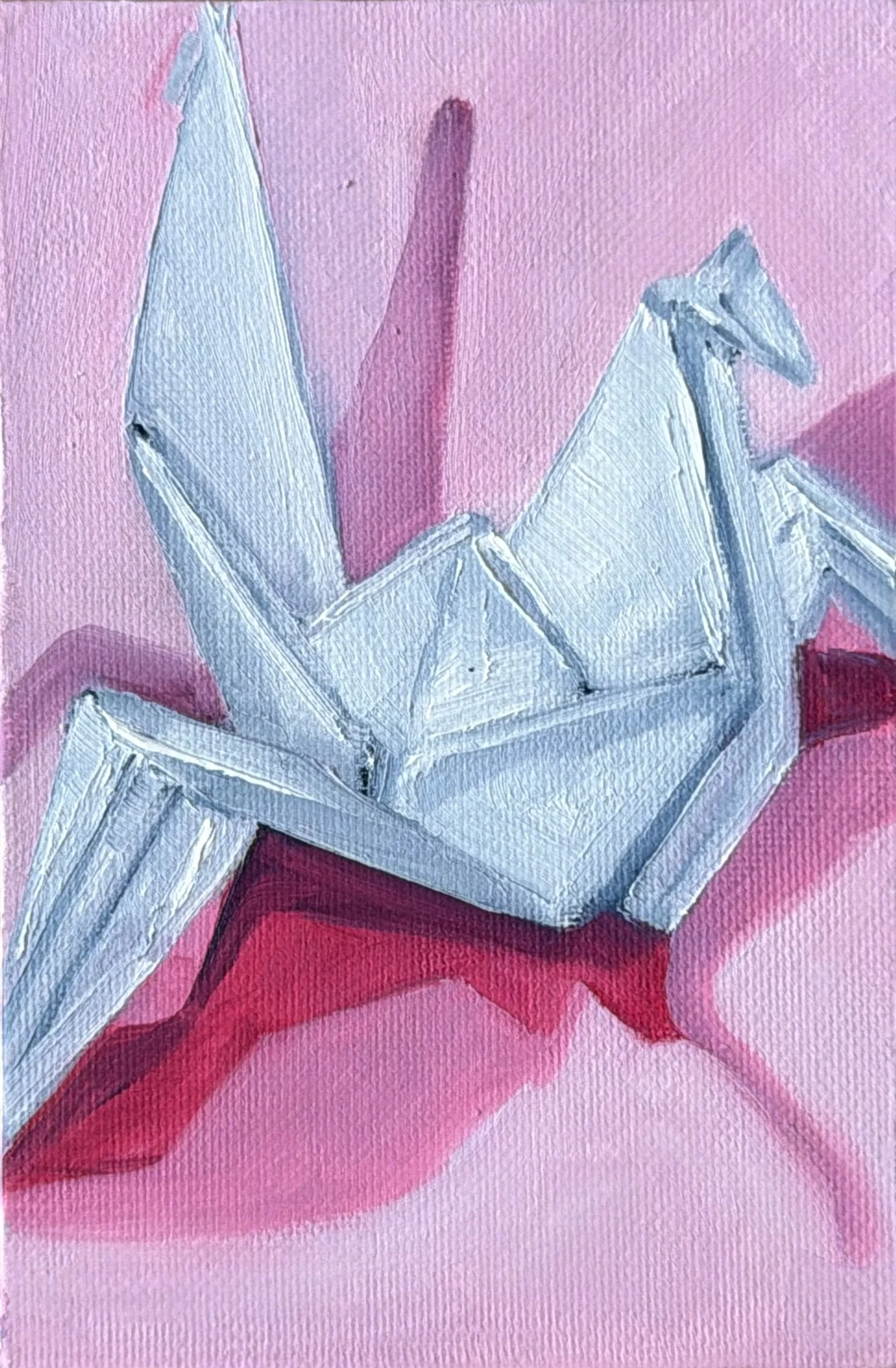 41-Origani Crane (SOLD)
-6x4" Oil on Canvas 