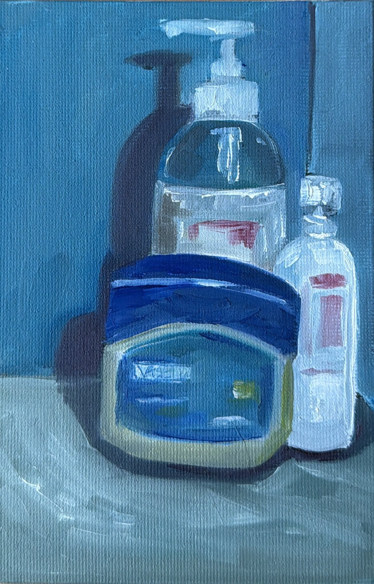 65-Vaseline & Friends (SOLD)
-6x4" Oil on Canvas