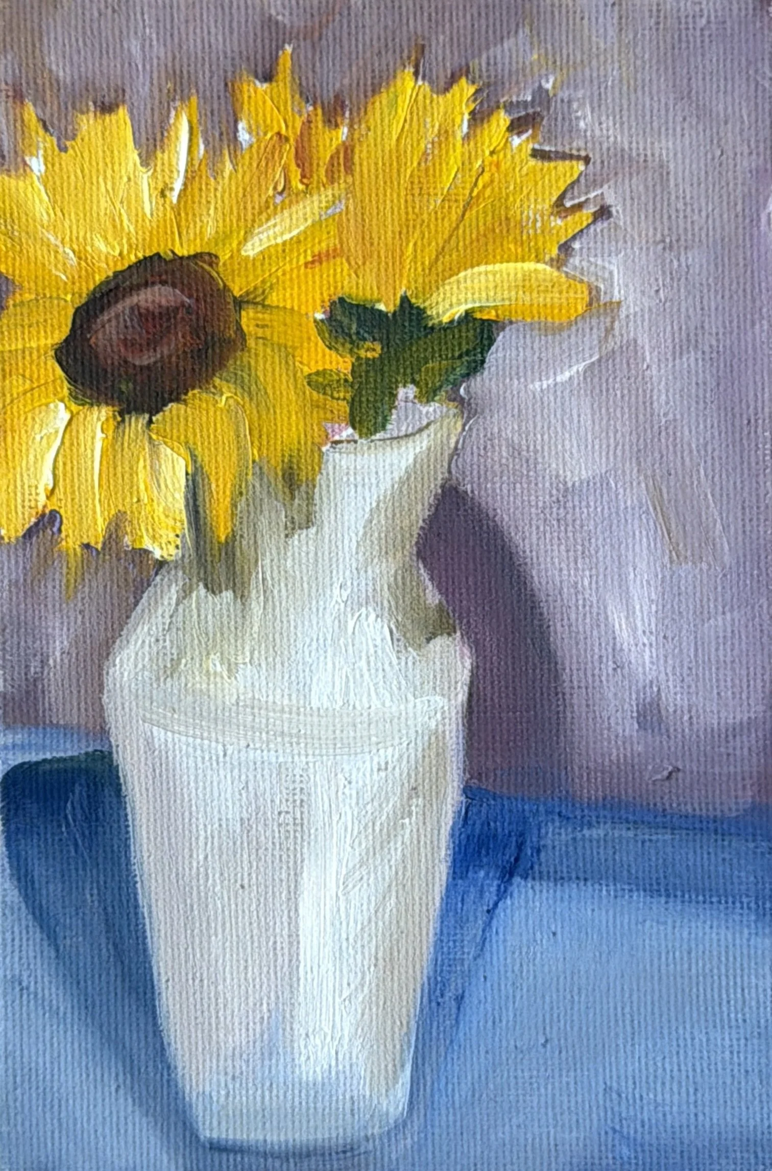 8-Sunflowers
-6x4" Oil on Canvas $77