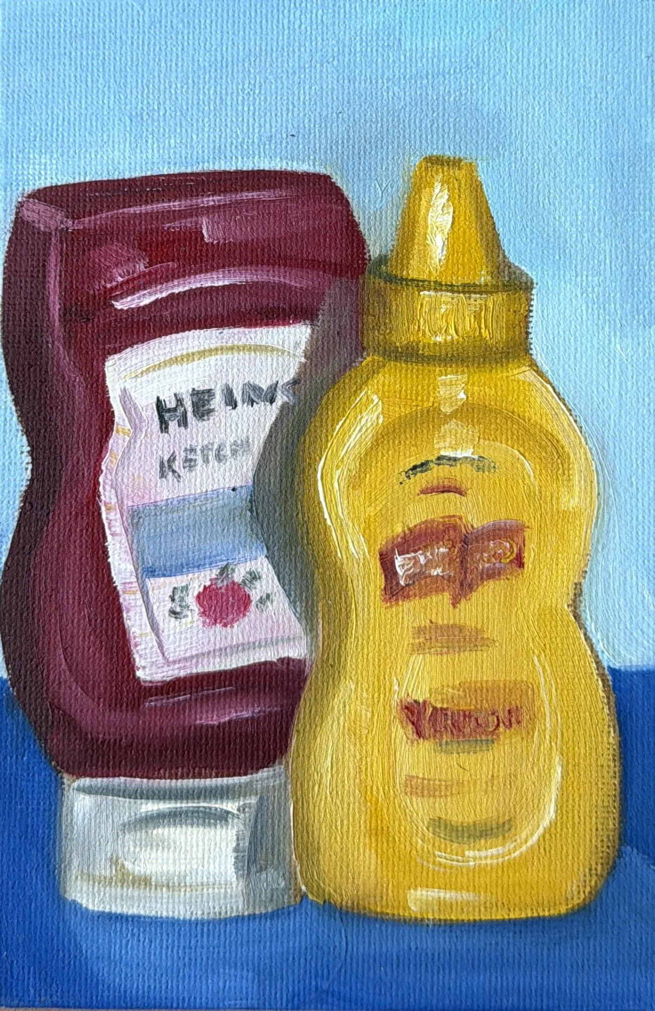 68-Ketchup + Mustard (SOLD)
-6x4" Oil on Canvas