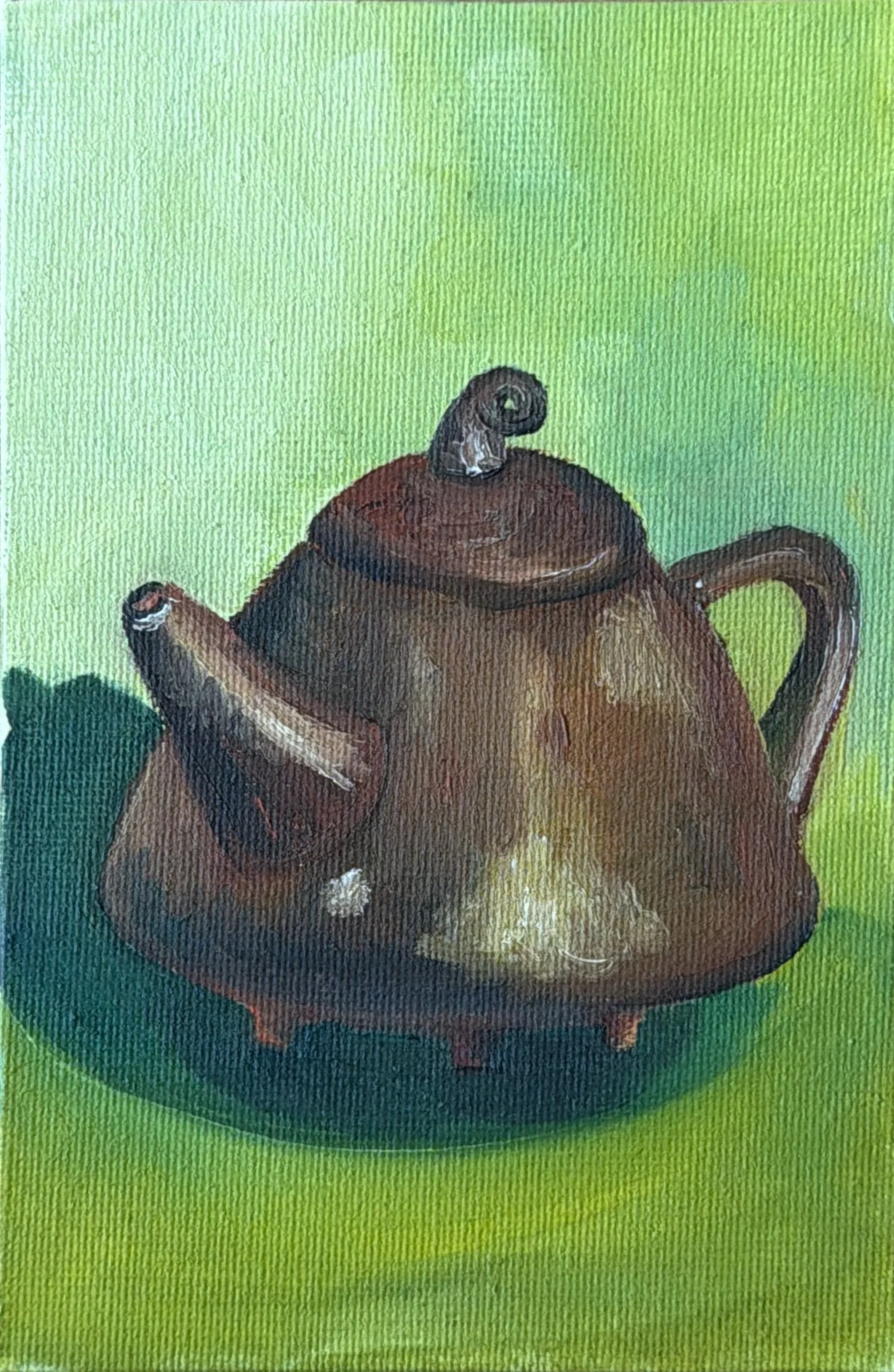 49-Tea Kettle
-6x4" Oil on Canvas $77