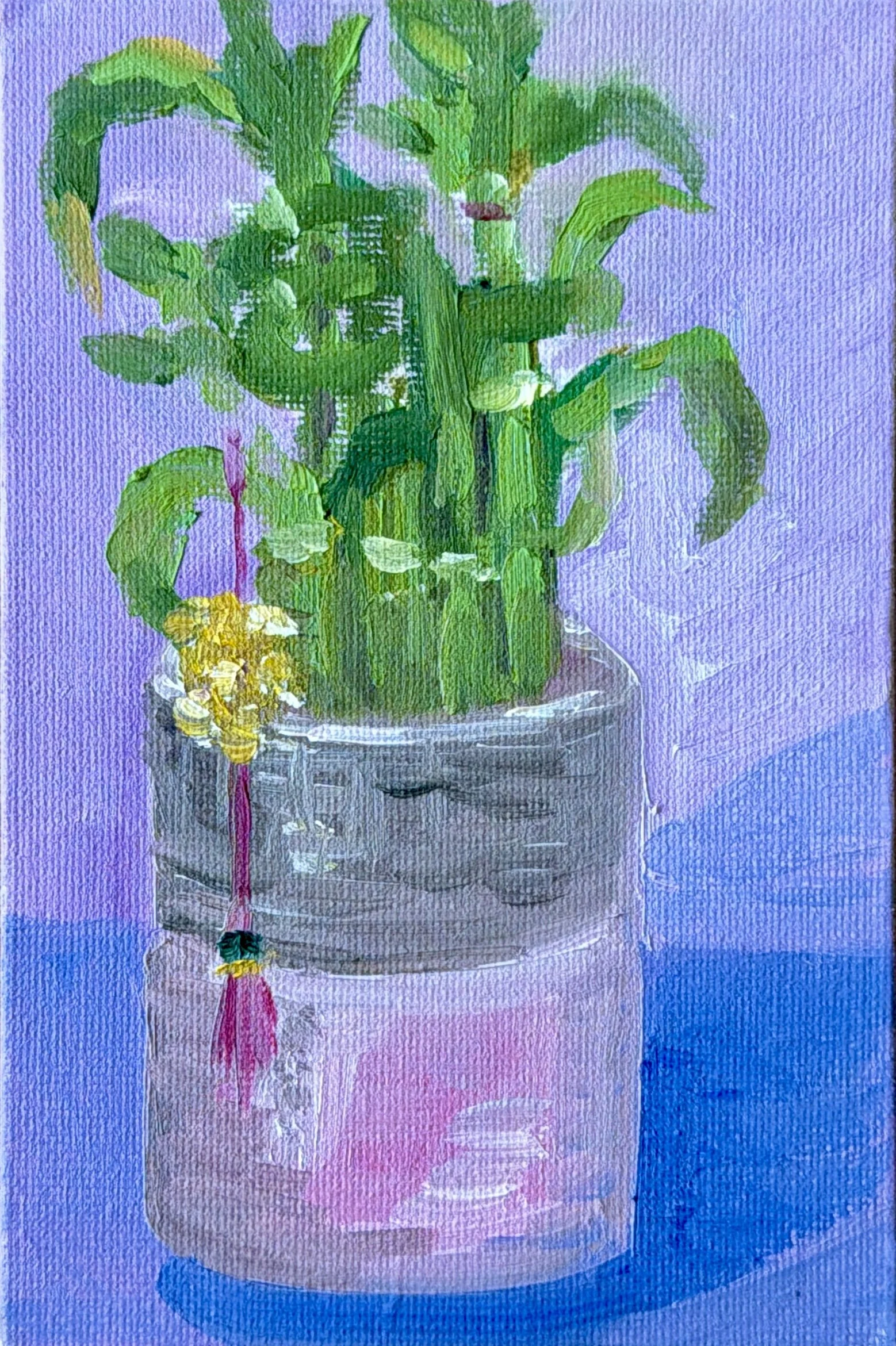 52-Bamboo
-6x4" Oil on Canvas $77