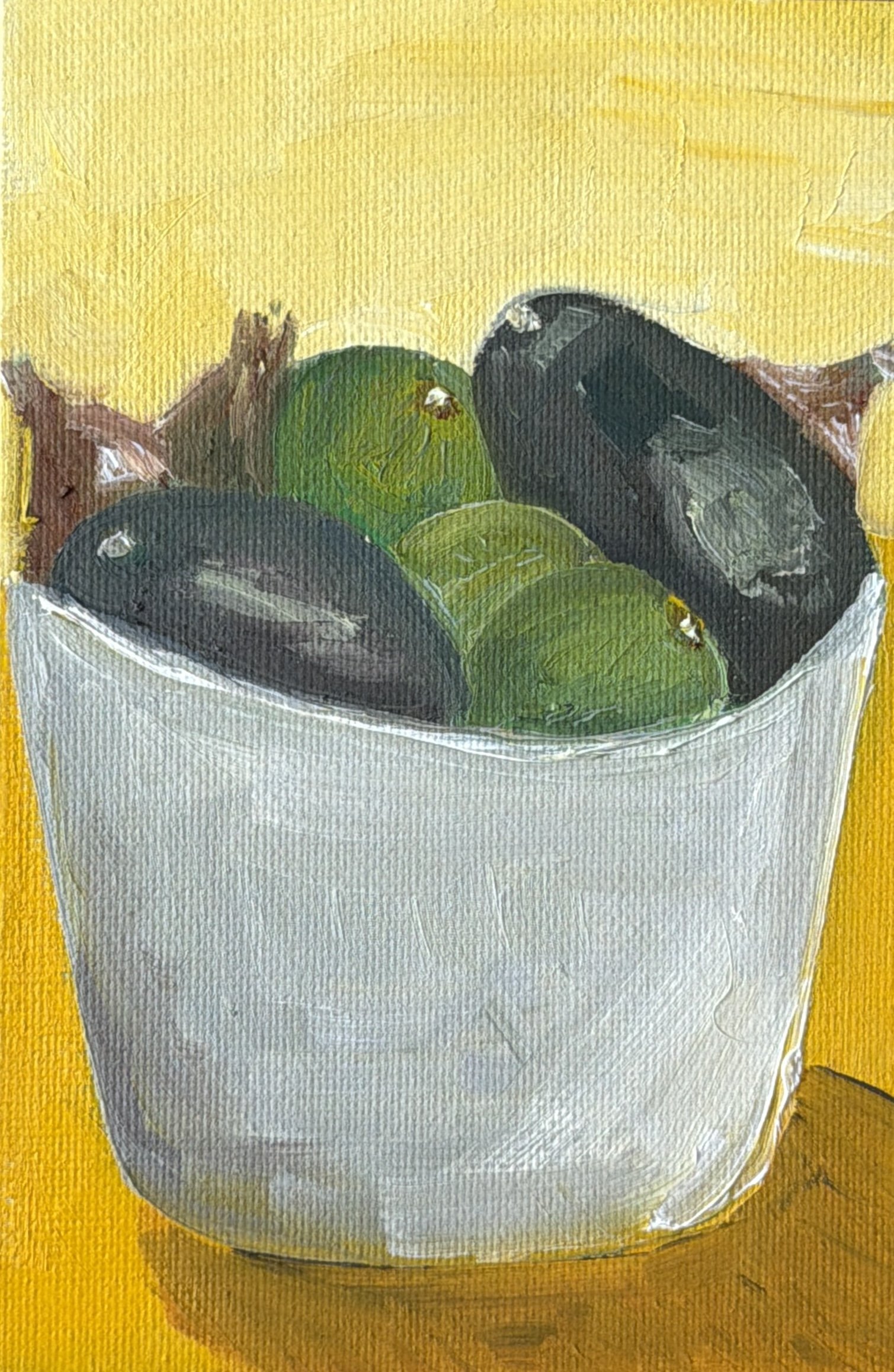 55-Avocados, Limes and Shallots
-6x4" Oil on Canvas $77