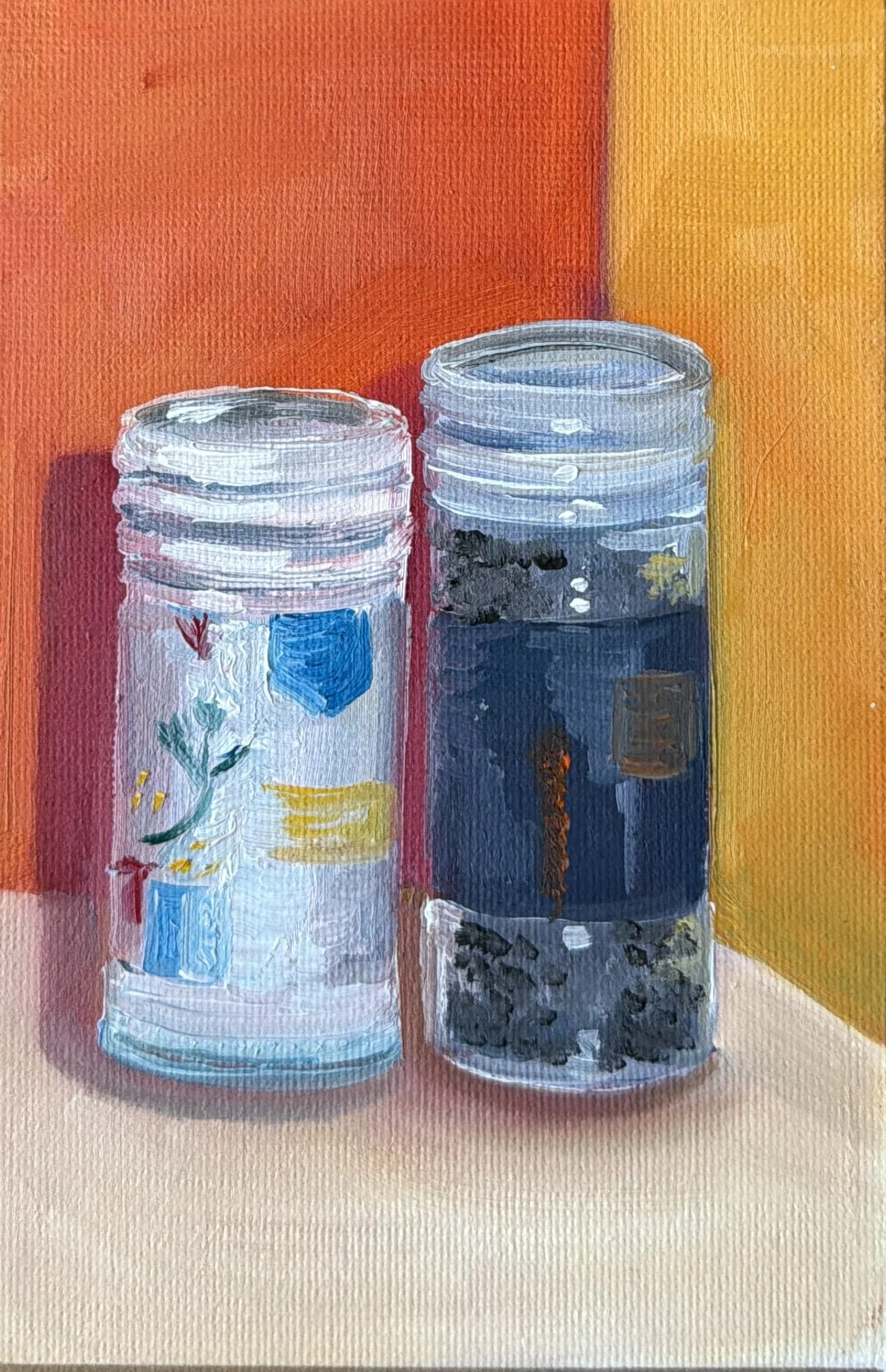 94-Salt and Pepper
-6x4" Oil on Canvas $77