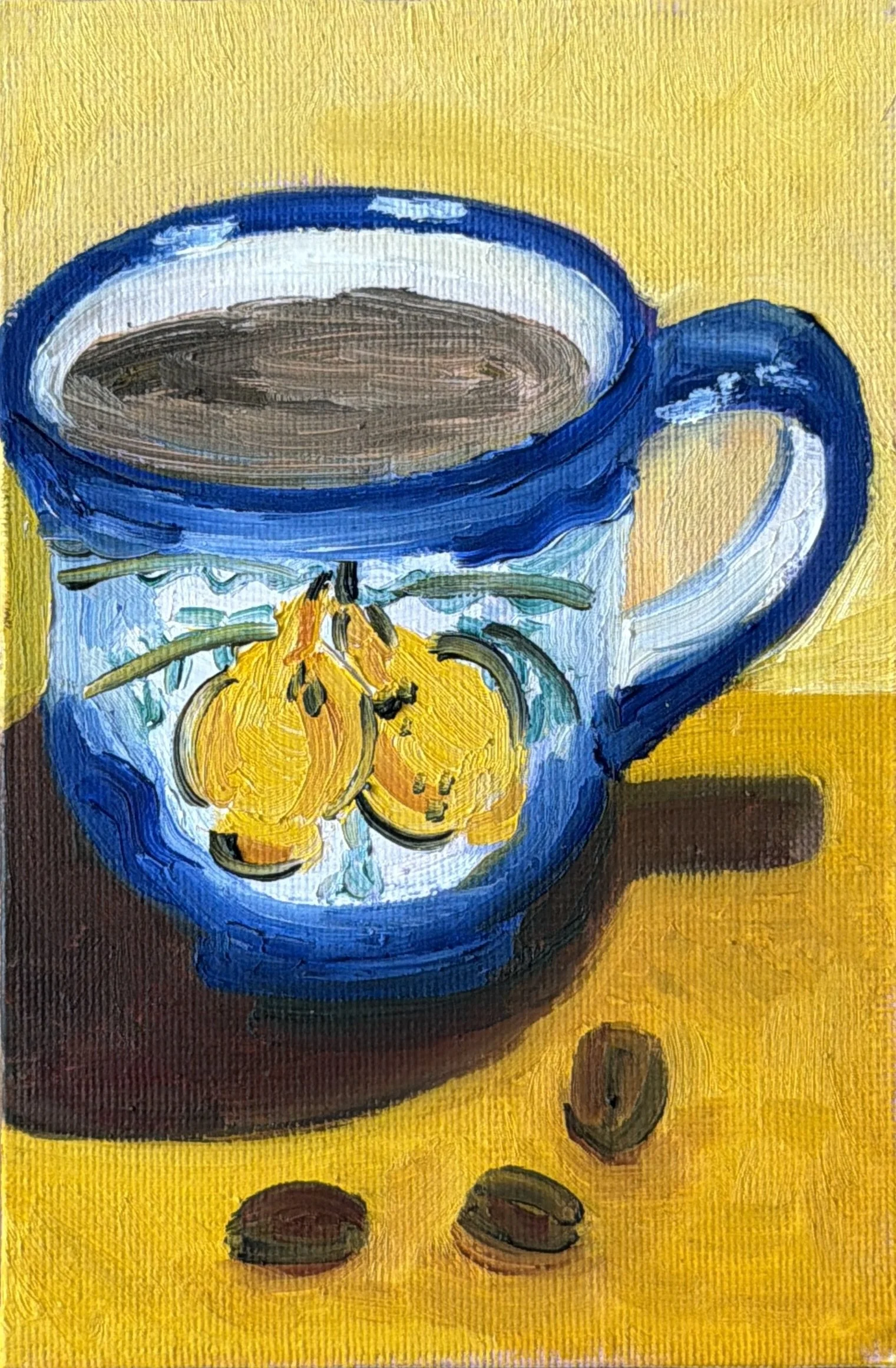 36-Espresso
-6x4" Oil on Canvas $77