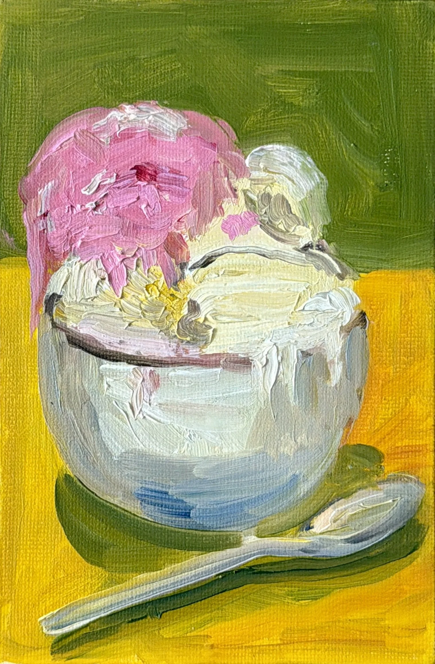 37-Melting Ice-Cream
-6x4" Oil on Canvas $77