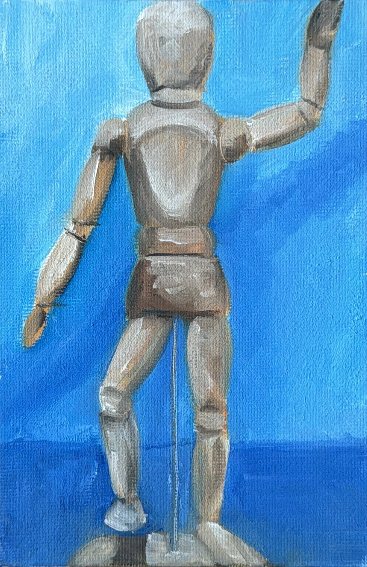 25-Manekin Doll
-6x4" Oil on Canvas $77