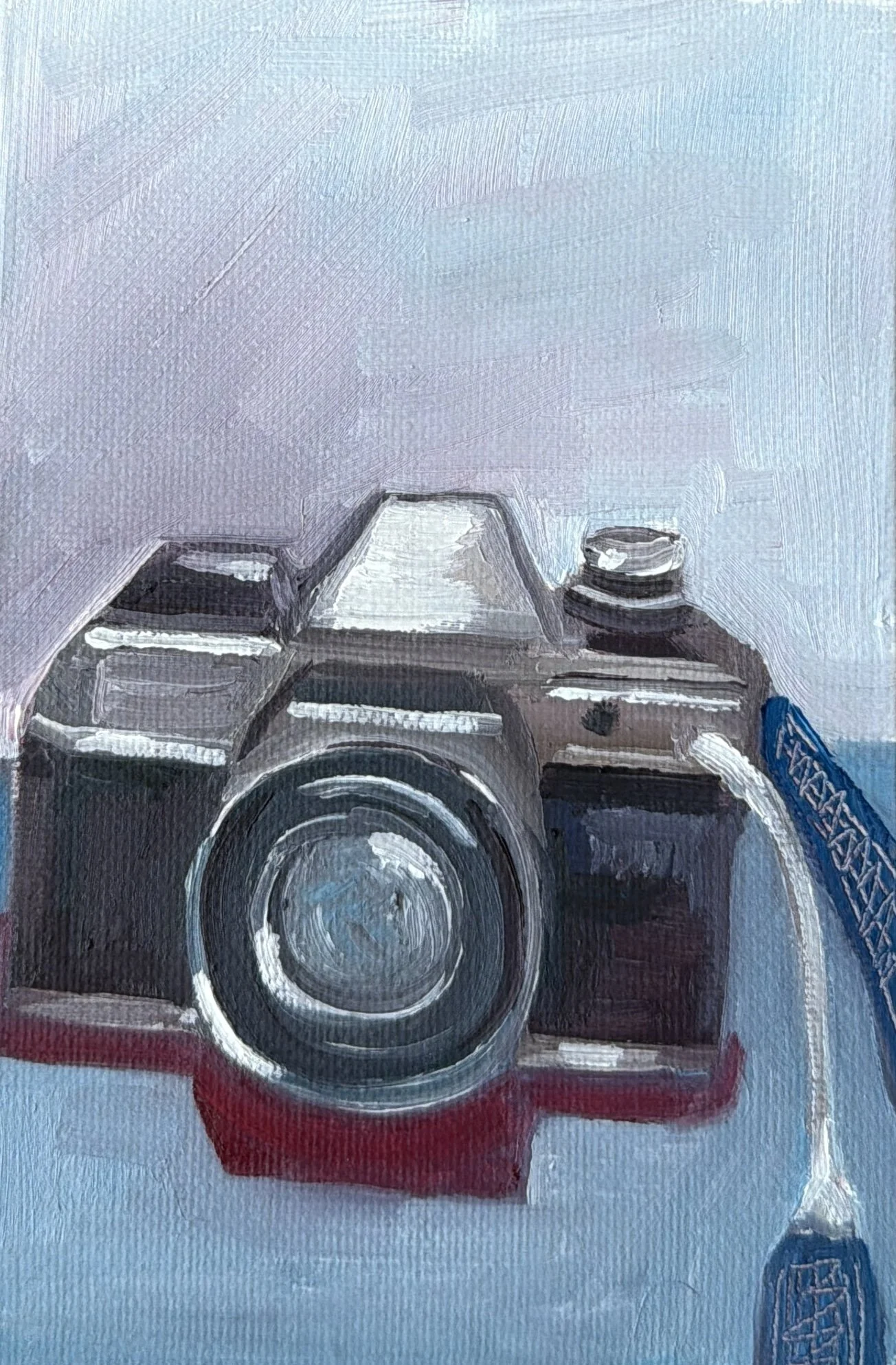 77-Film Camera
-6x4" Oil on Canvas $77
