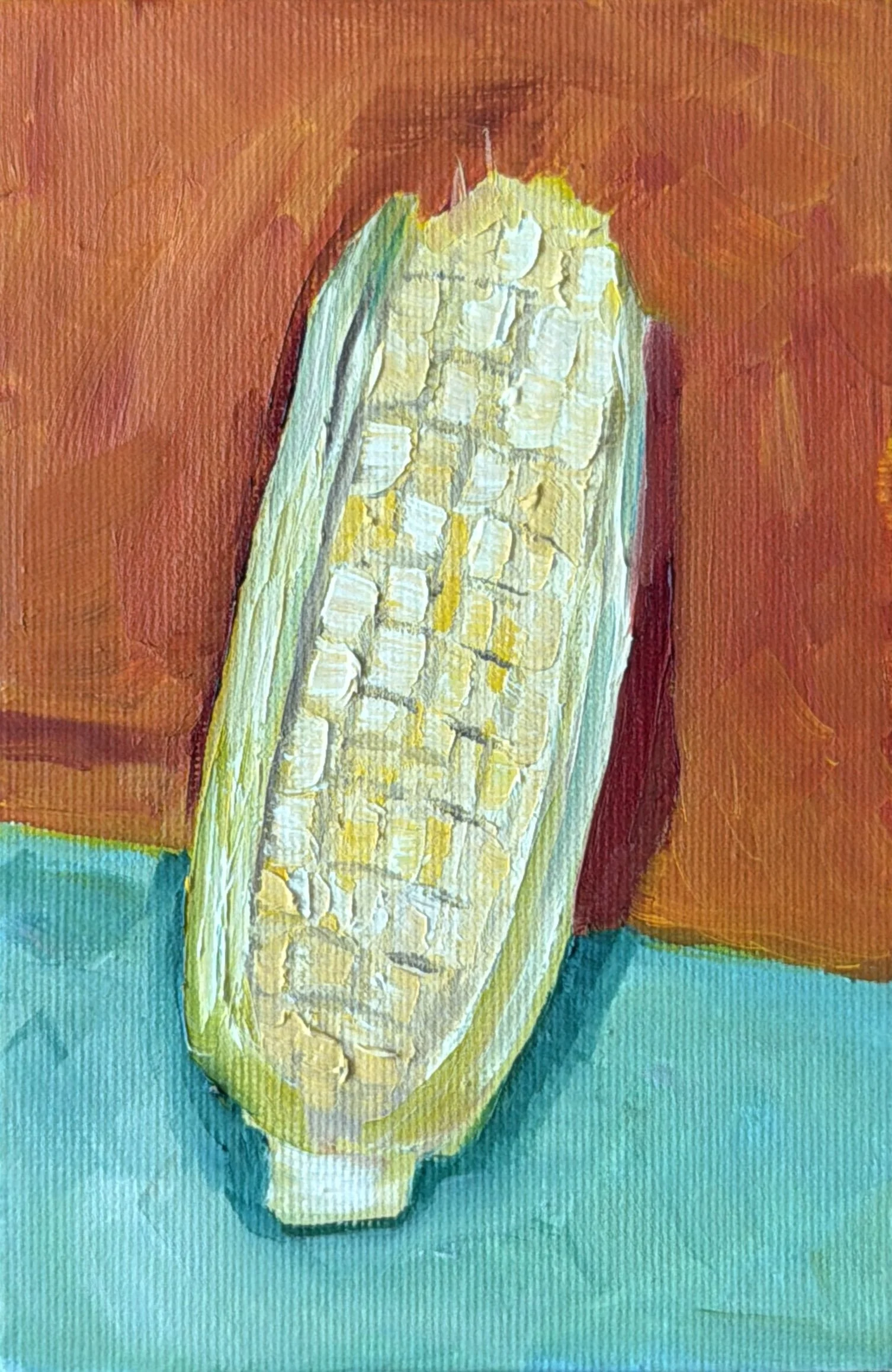 22-Mexican Corn
-6x4" Oil on Canvas $77