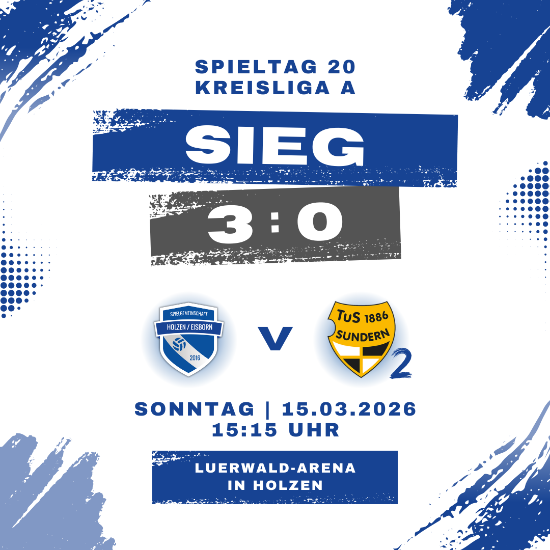 SG bleibt in der Spur und schlägt TuS Sundern II verdient mit 3:0