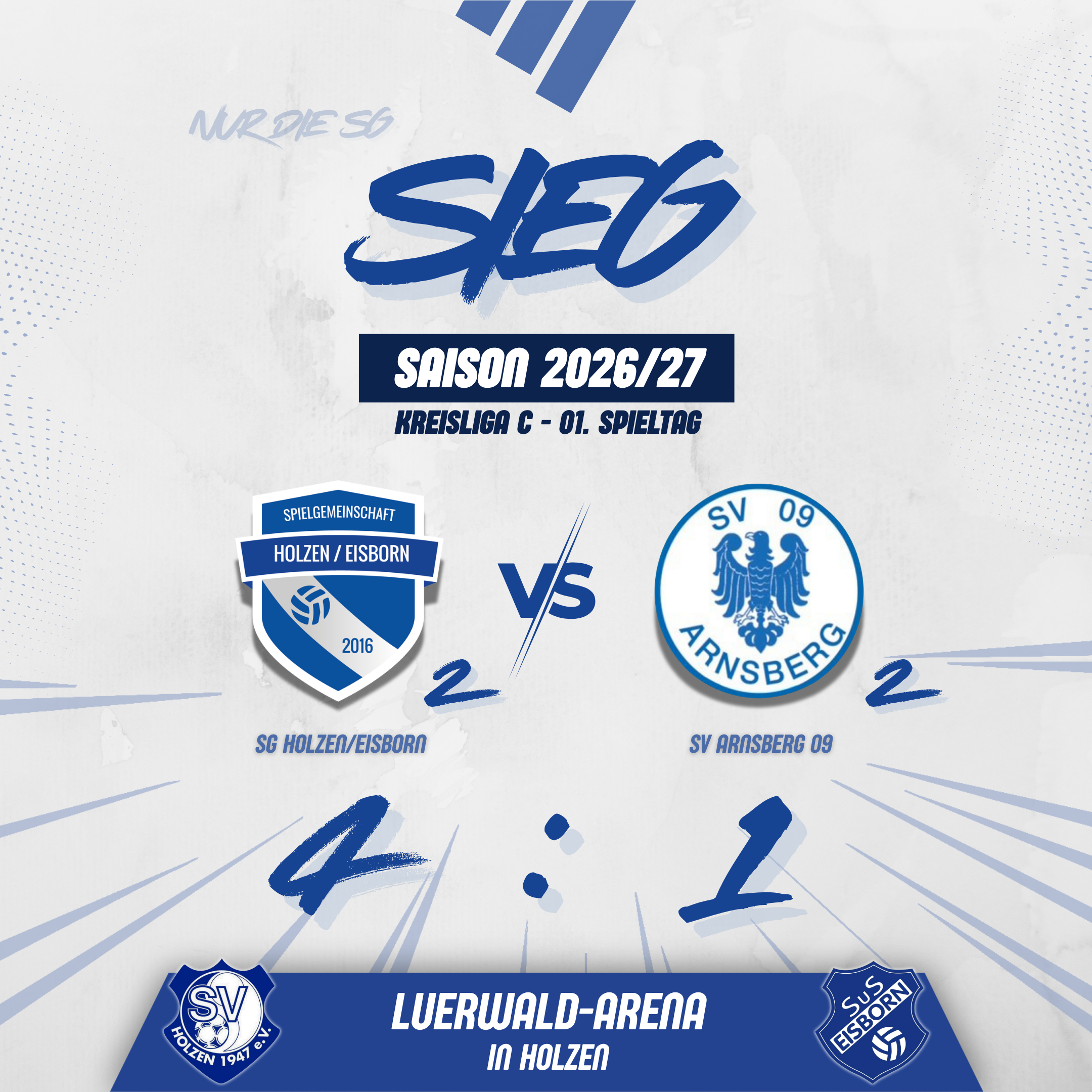 Zweite startet mit überzeugendem 4:1-Erfolg in die Kreisliga-C-Saison