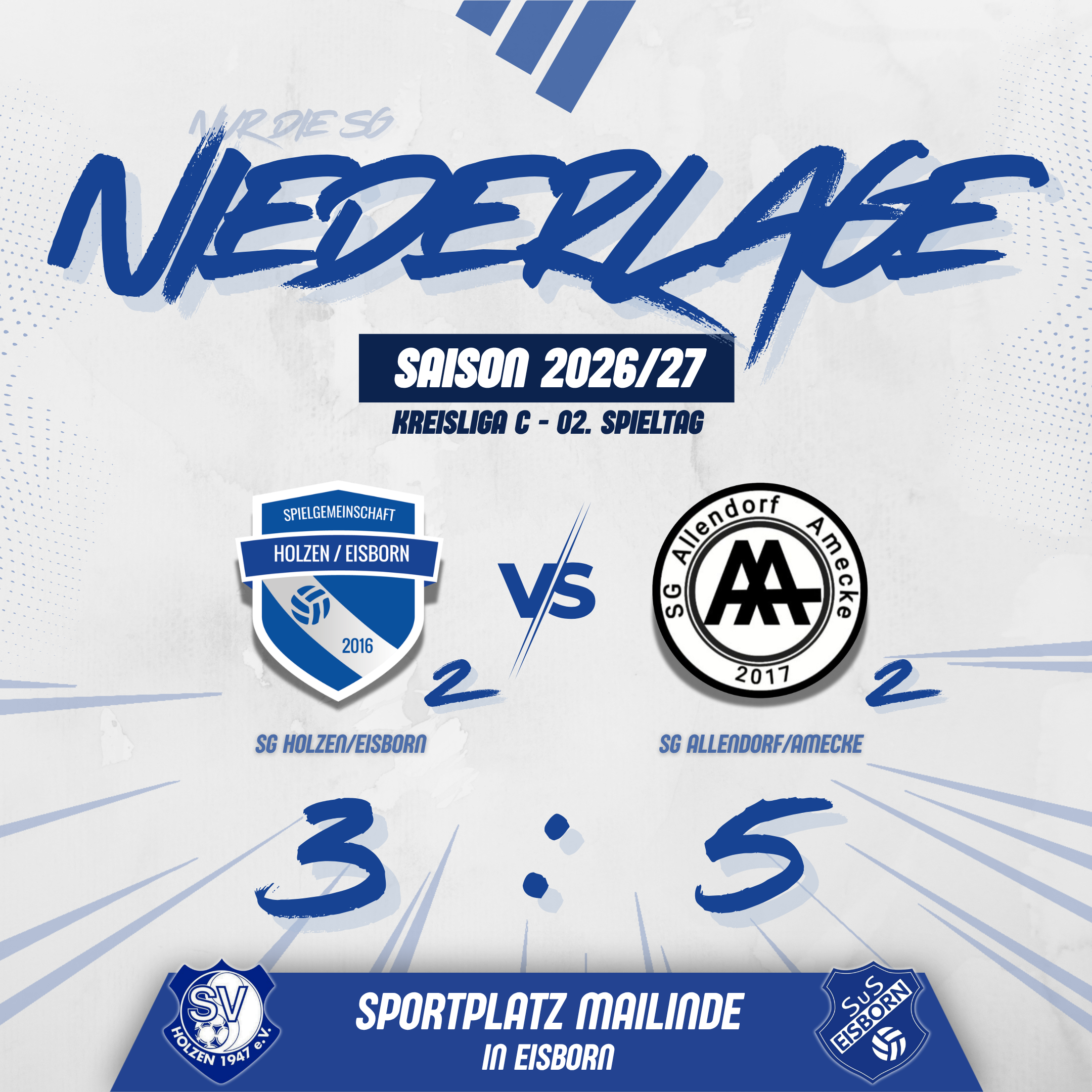 Zweite verspielt 2:0-Führung und verliert gegen Allendorf/Amecke II