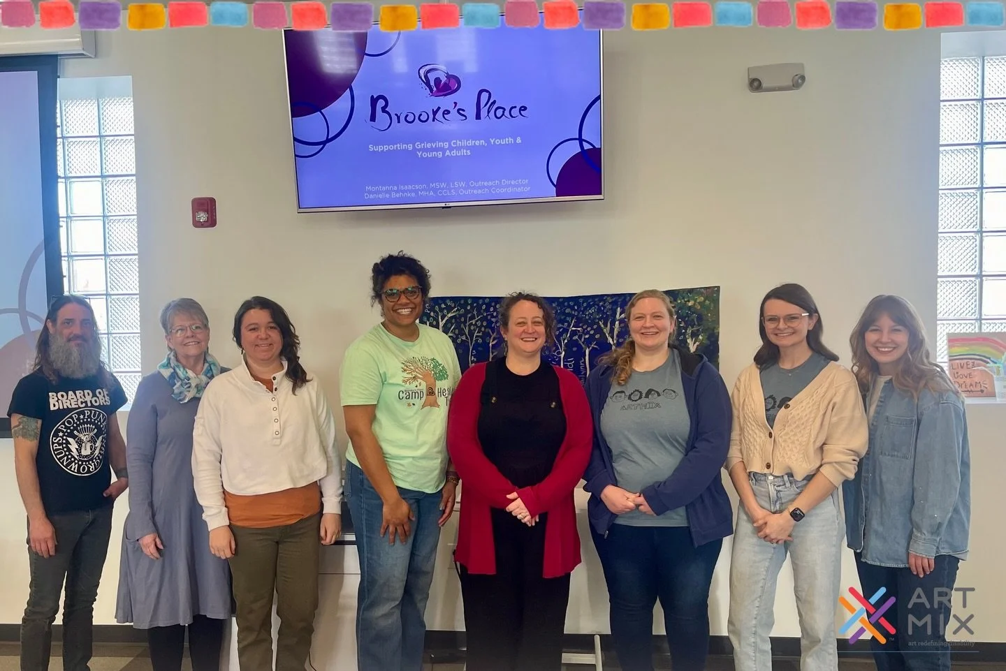 ArtMix staff and Teaching Artists attended an impactful grief support workshop led by @brookes_place this afternoon. We are grateful for their time and the work they do to support our community! 

Brooke&rsquo;s Place is hosting a Day Camp at ArtMix 