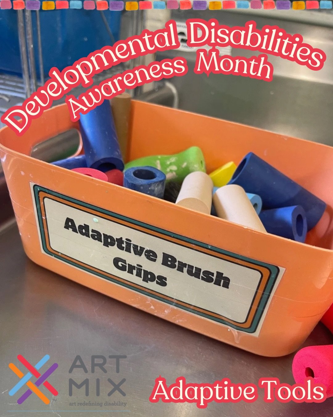 Accessibility in Action ✨

In honor of Developmental Disabilities Awareness Month, we&rsquo;re highlighting some of the adaptive tools we use in our studios to support artists of all abilities. 

Follow along over the next couple of weeks as we share