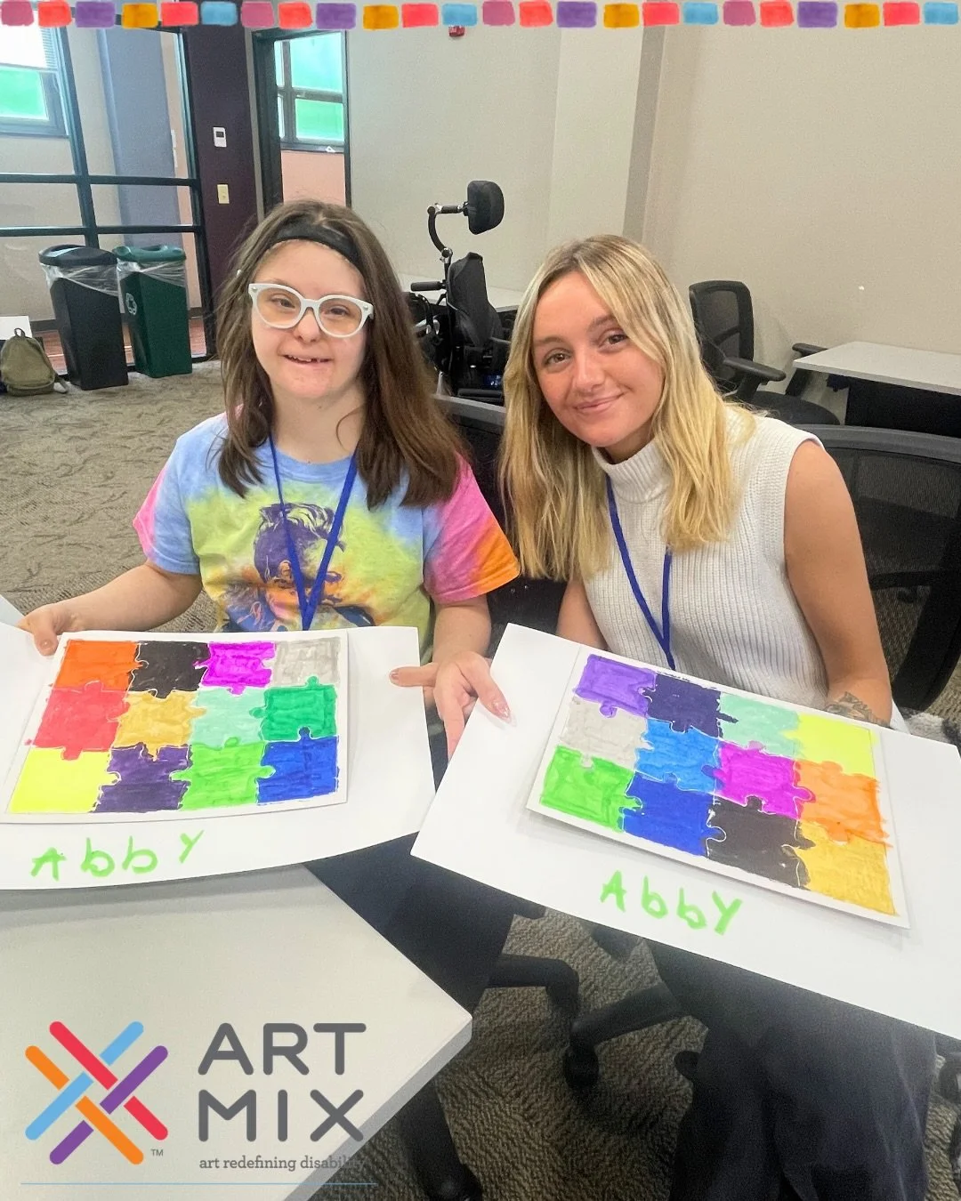 We had a great afternoon at the 2026 Self Advocates Conference at @downsyndromeindiana 💙🌟

So many fun, creative puzzles were made! Thanks for having us back this year! ✨

#ArtMixIndy #DownSyndromeIndiana #SelfAdvocates #AccessibleArt