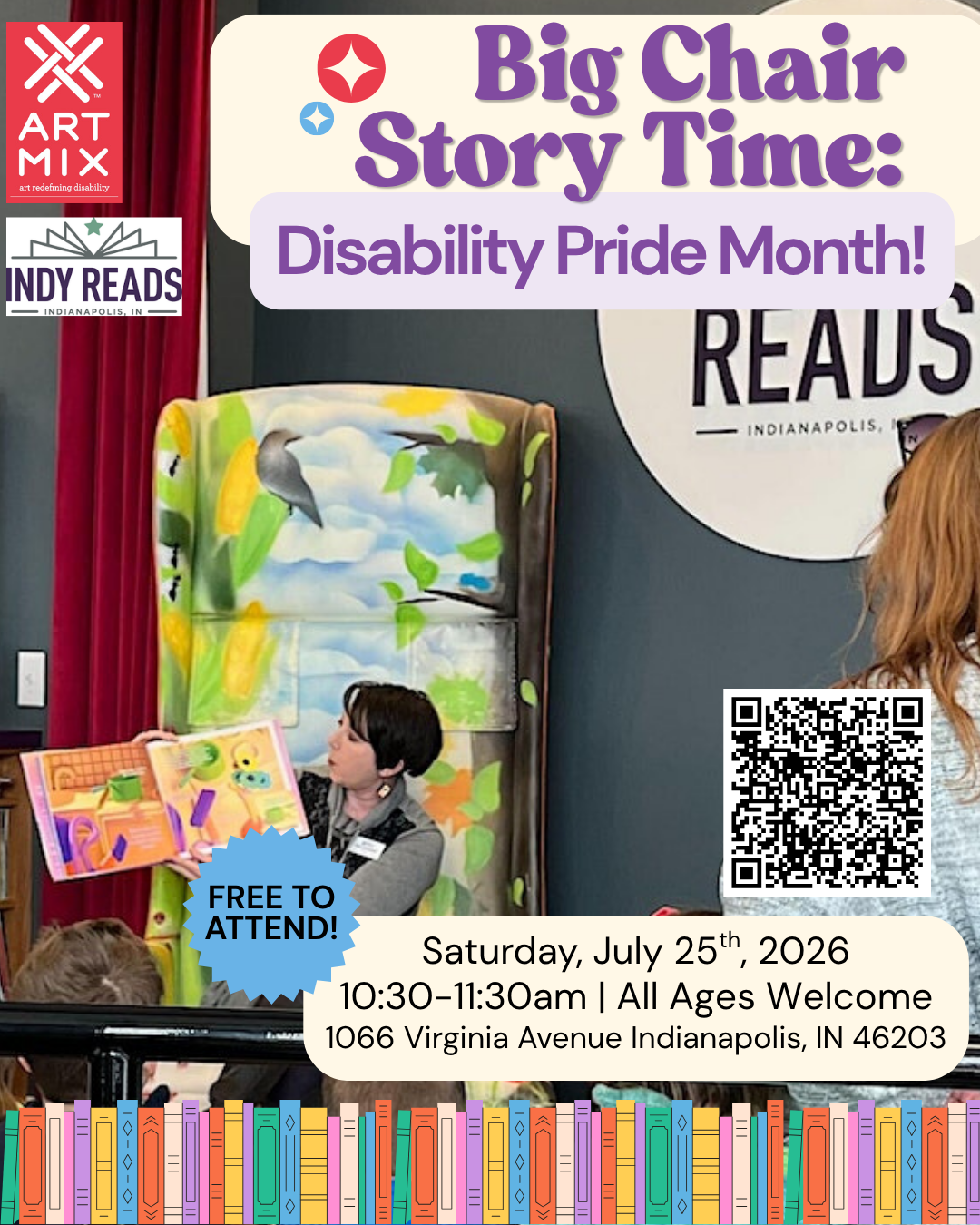 Big Chair Story Time: Disability Pride Month