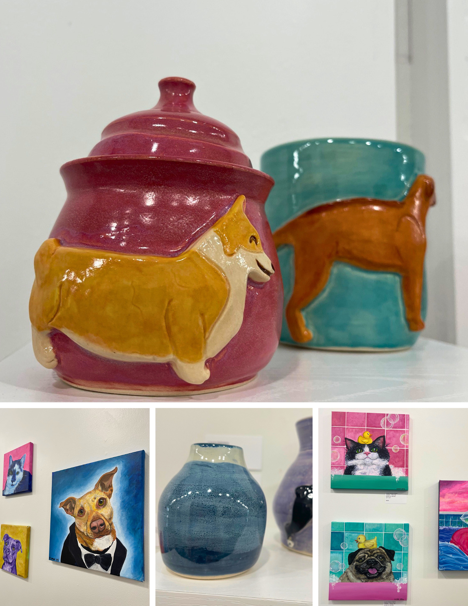Imposter Syndrome: At Least She Has Her Pets- a collaborative show between Laura Imbriano and Karlee Nielson-Baker.