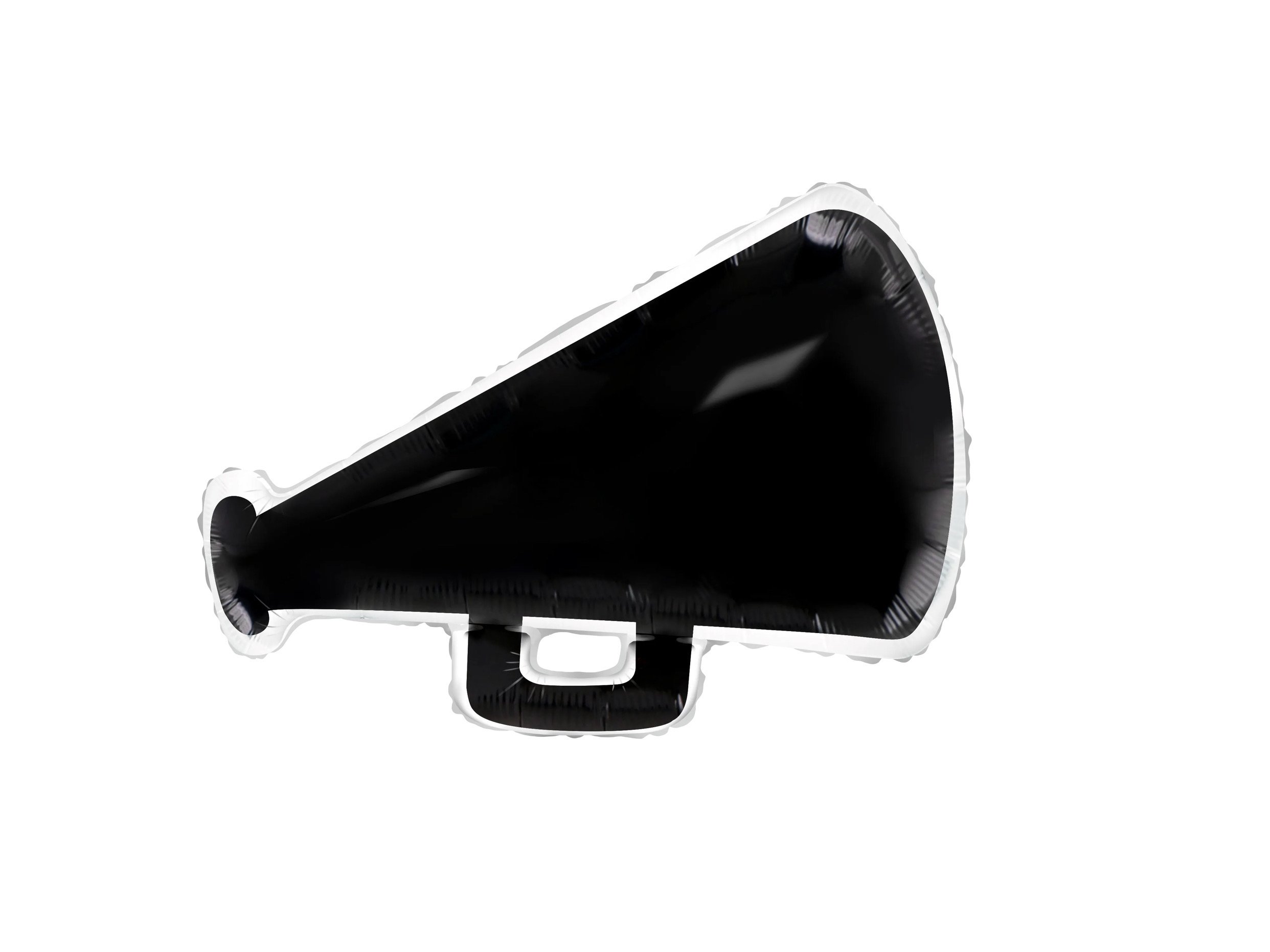 Black Cheer Megaphone Balloon 27"