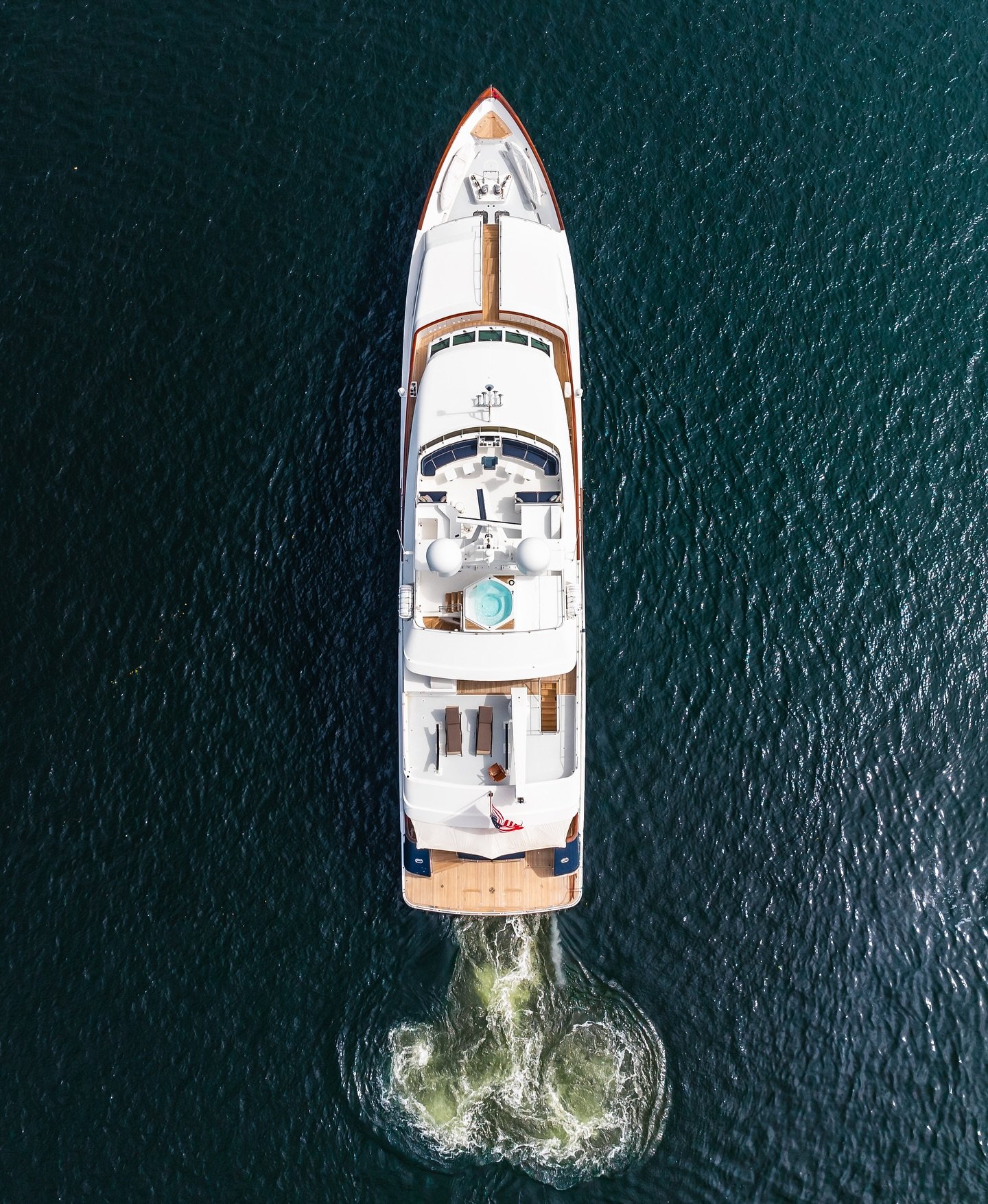 Aerial shots of the Impetuous 127&rsquo;🛥️